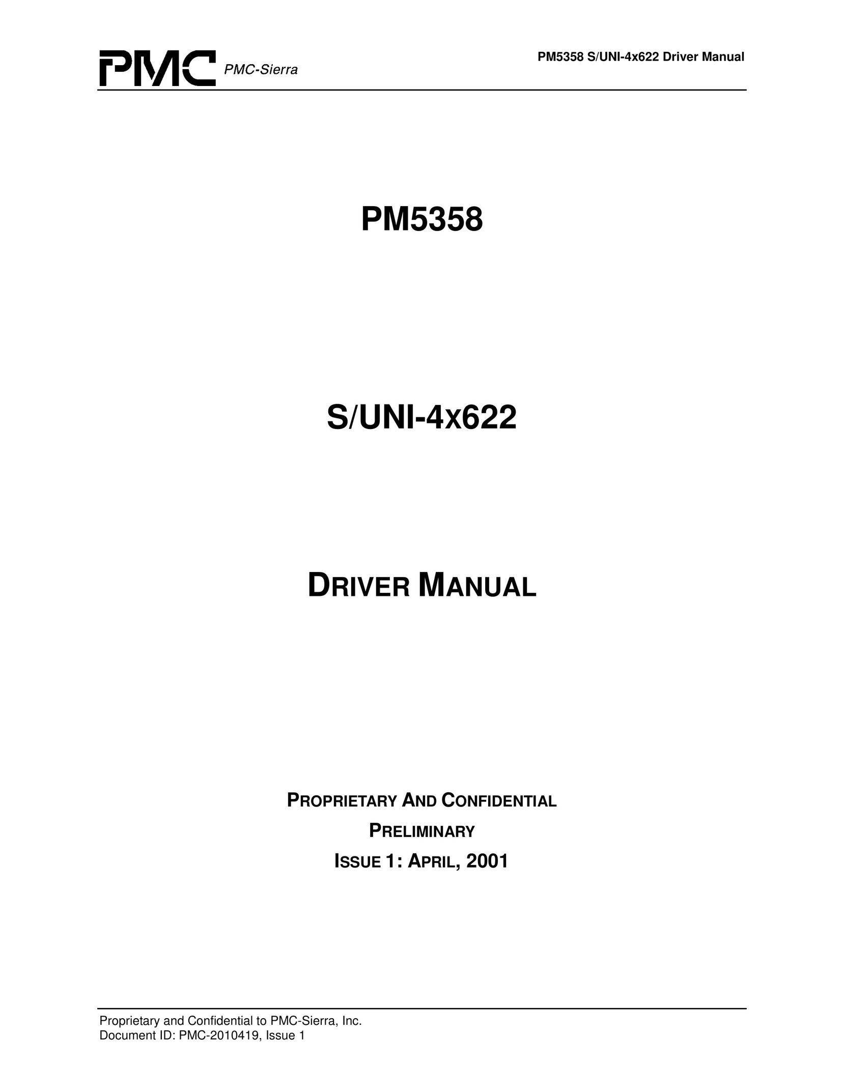 PMC-Sierra PM5358 S/UNI 4x622 Power Screwdriver User Manual