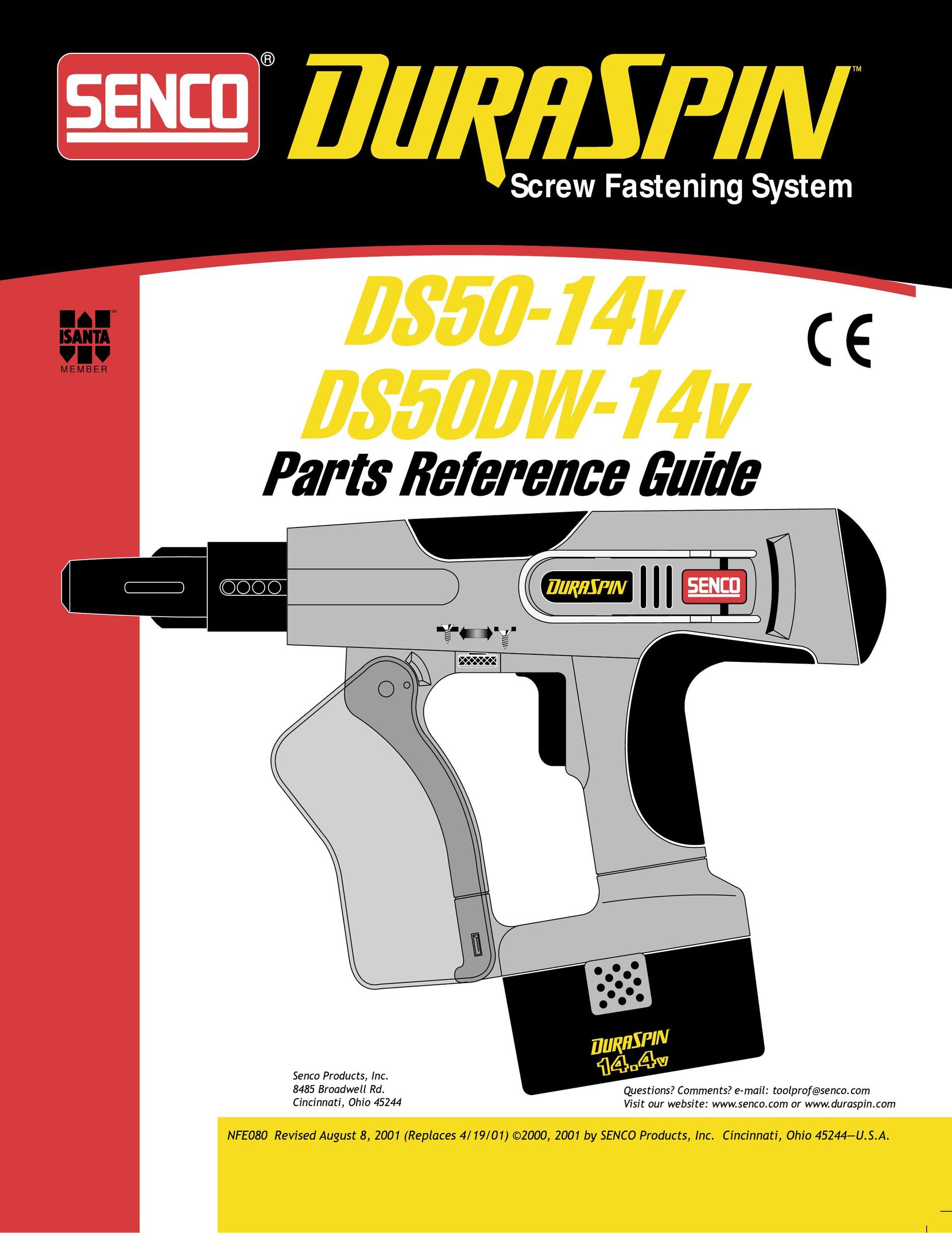 Senco DS50DW-14v Power Screwdriver User Manual
