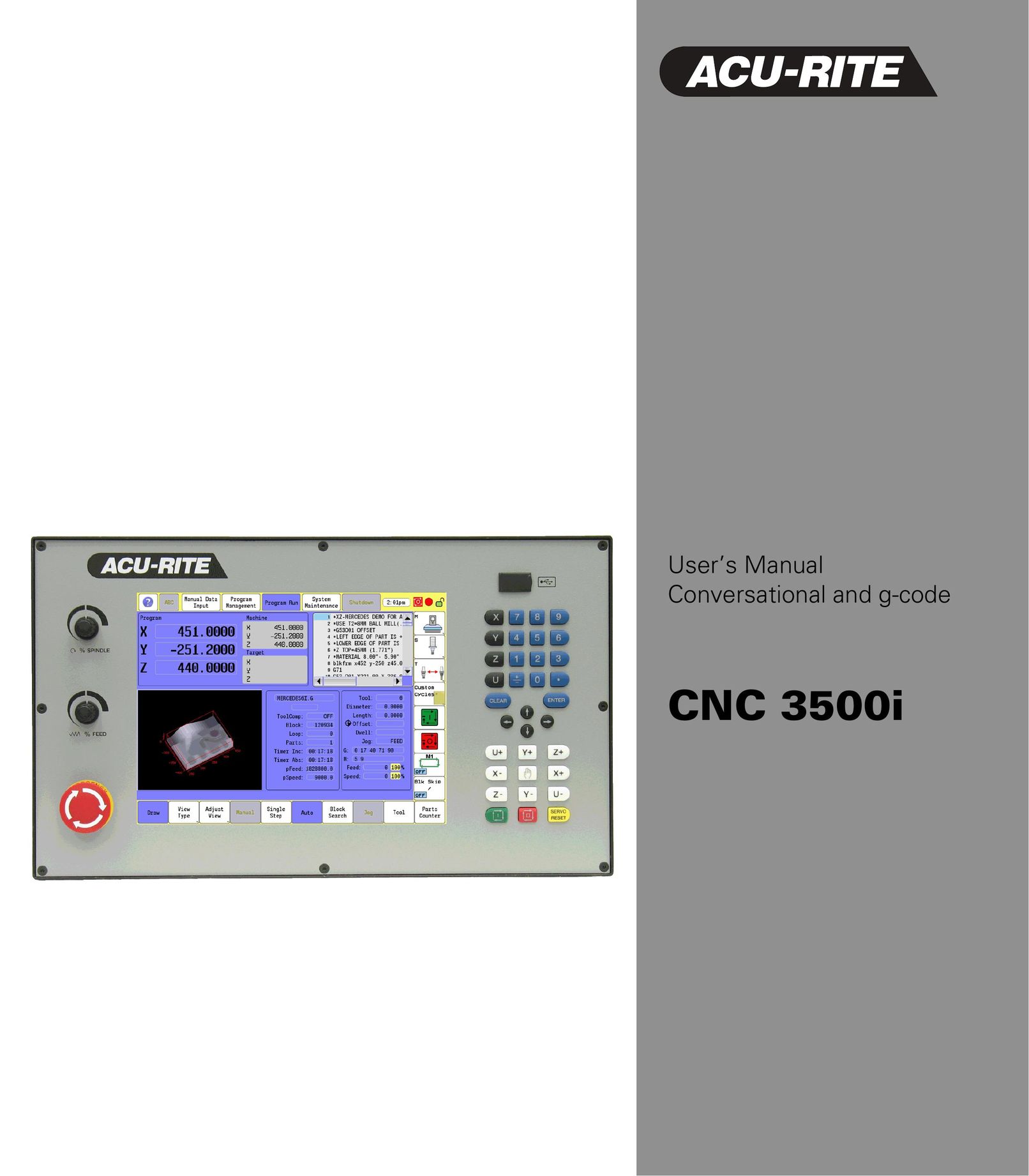 Acu-Rite CNC 3500i Router User Manual