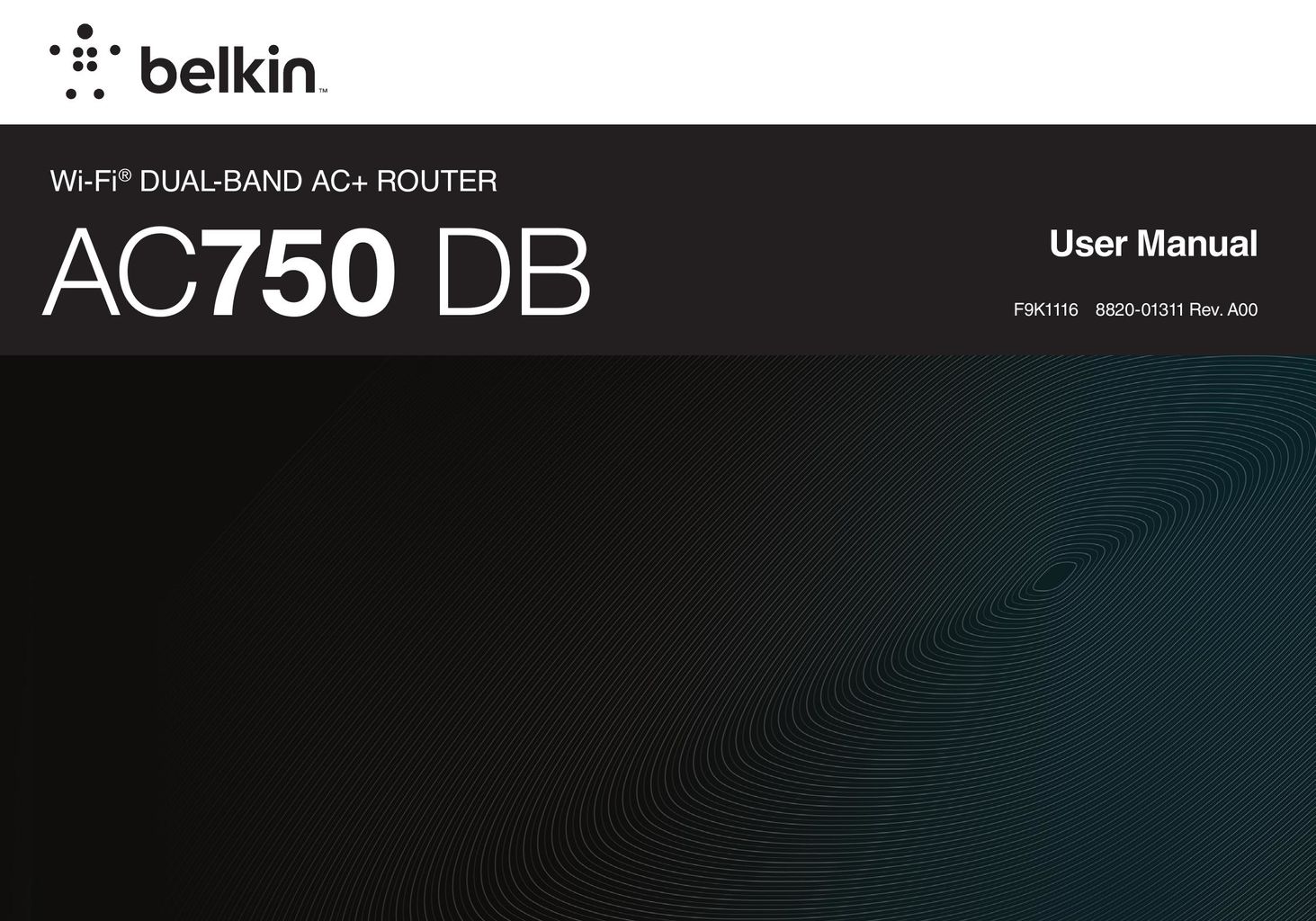 Belkin F9K1116 Router User Manual