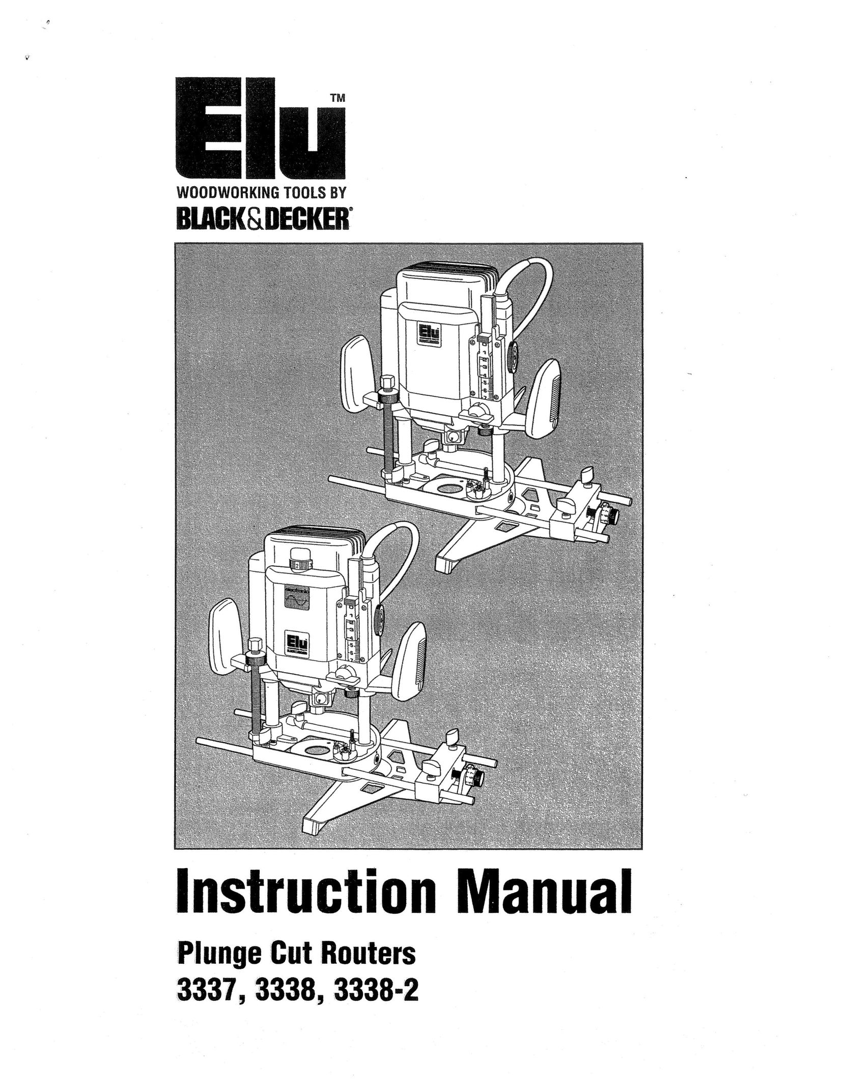Black & Decker 3338-2 Router User Manual