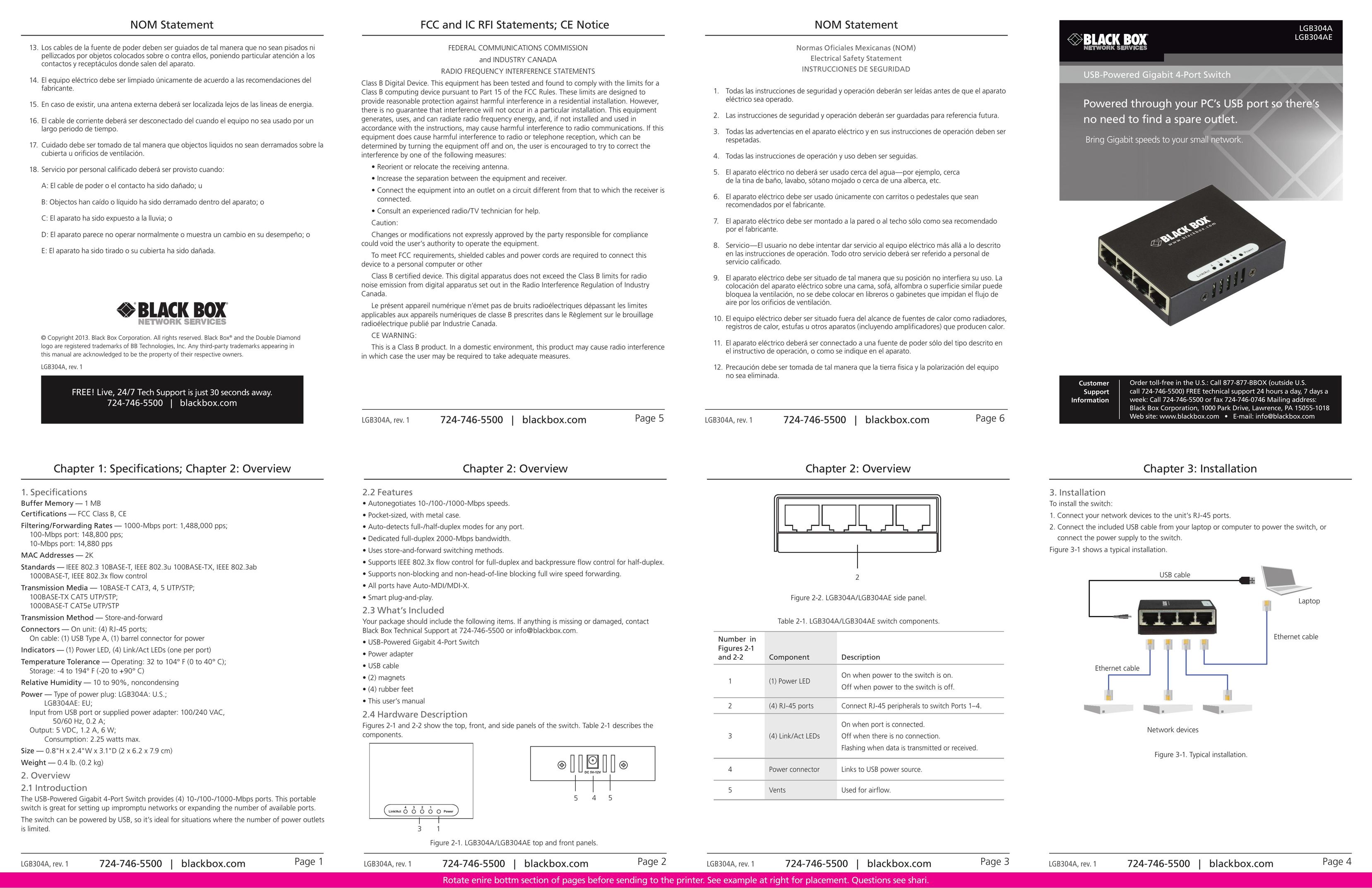 Black Box LGB304A Router User Manual