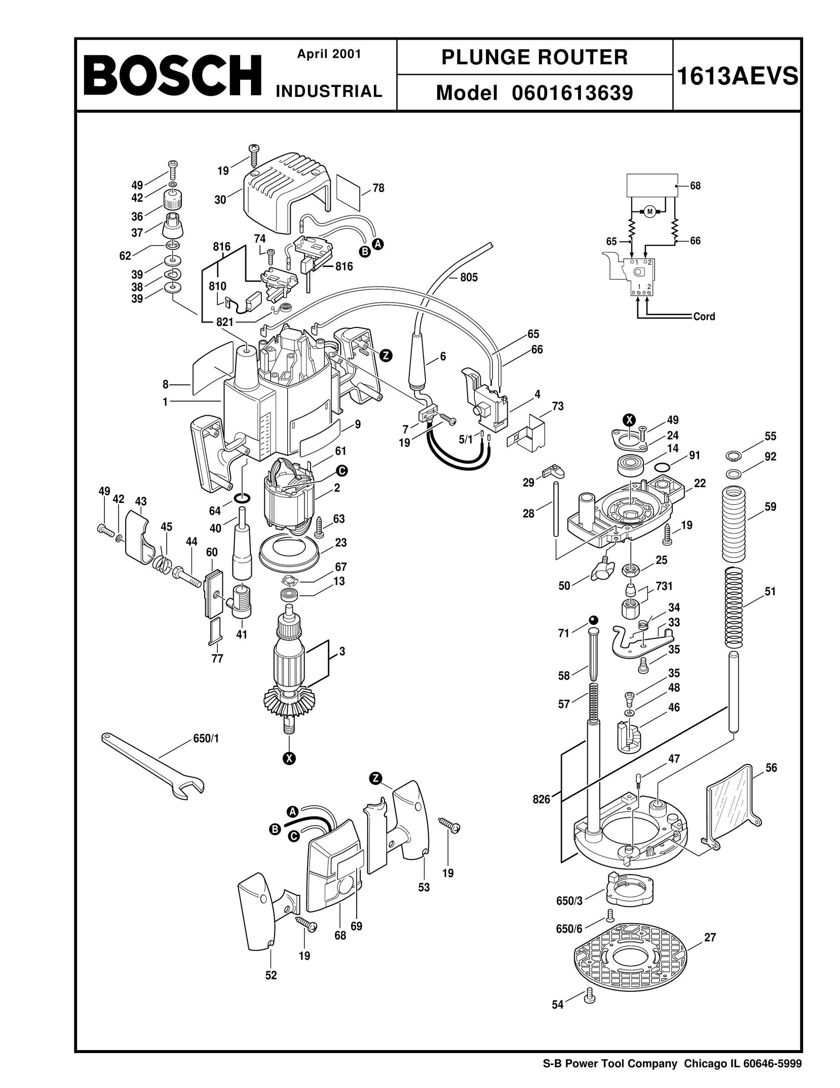 Bosch Power Tools 0601613639 Router User Manual