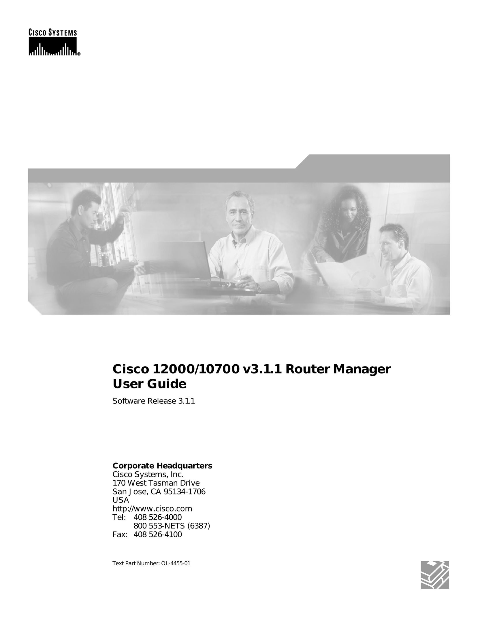 Cisco Systems 12000/10700 V3.1.1 Router User Manual
