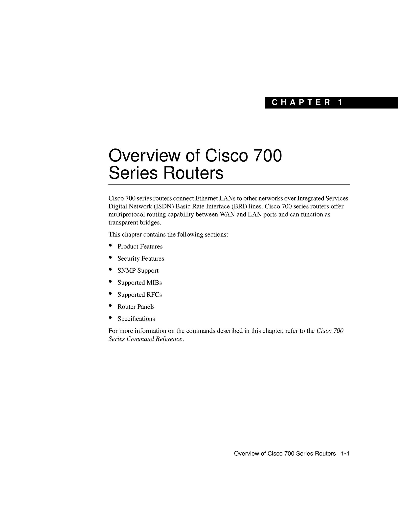 Cisco Systems 700 series Router User Manual