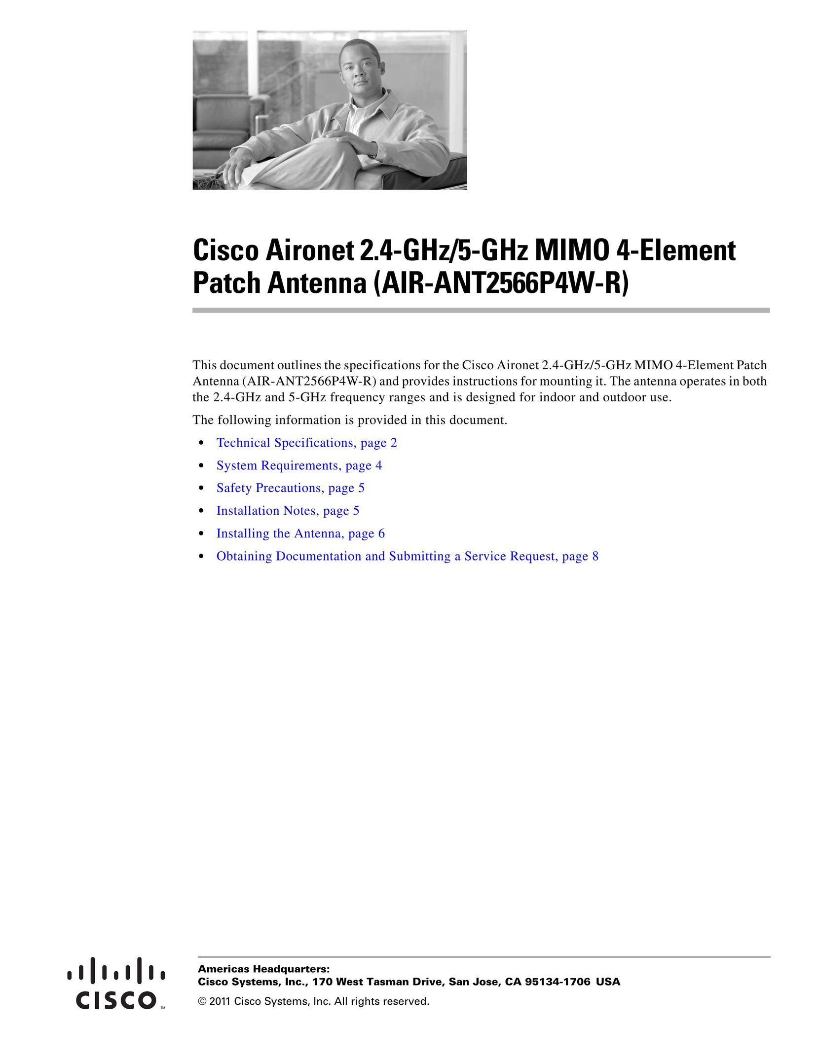 Cisco Systems AIRANT2566P4WR Router User Manual