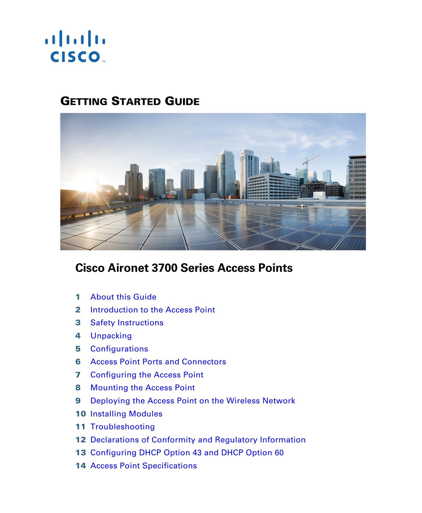 Cisco Systems AIRCAP3702IAK9 Router User Manual
