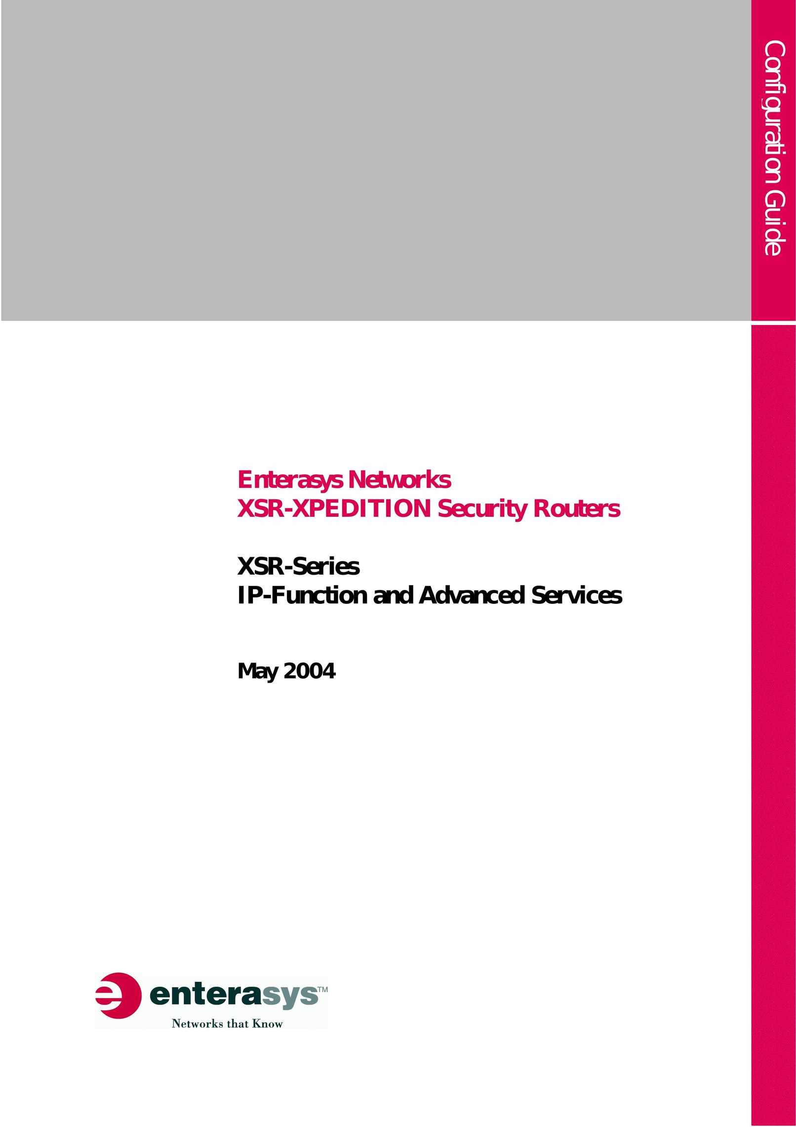 Enterasys Networks XSR-Series Router User Manual
