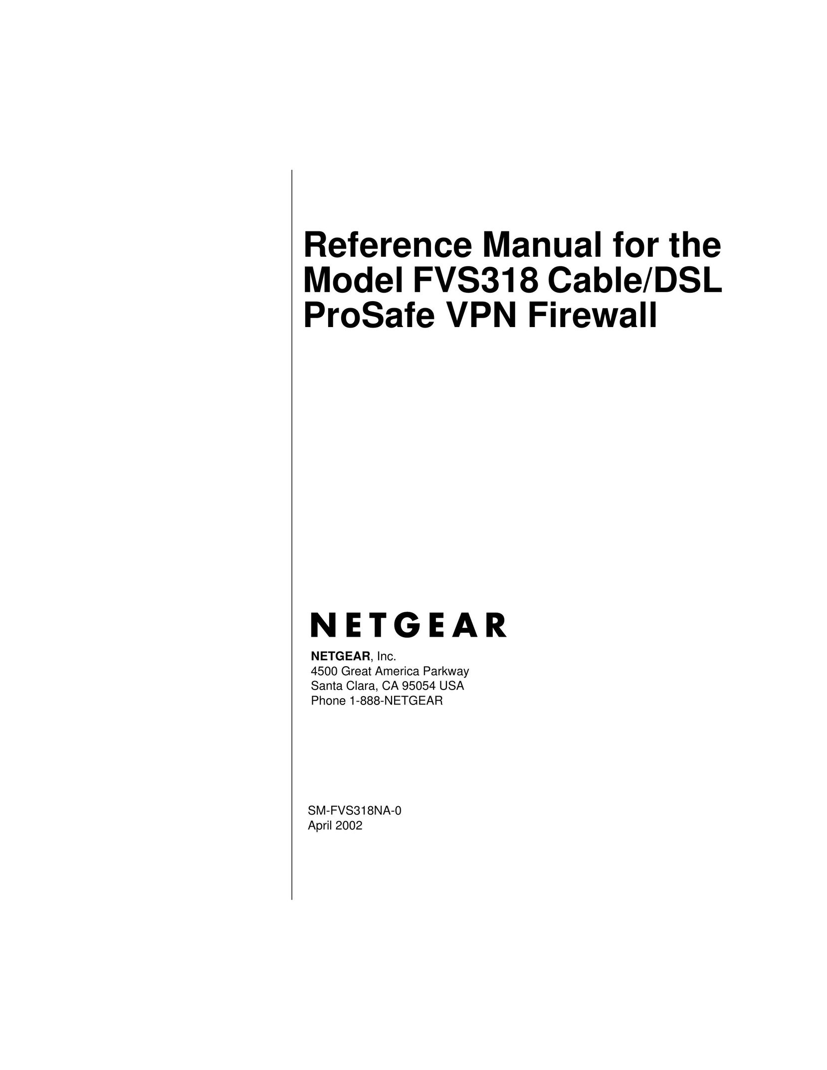 NETGEAR FVS318 Router User Manual