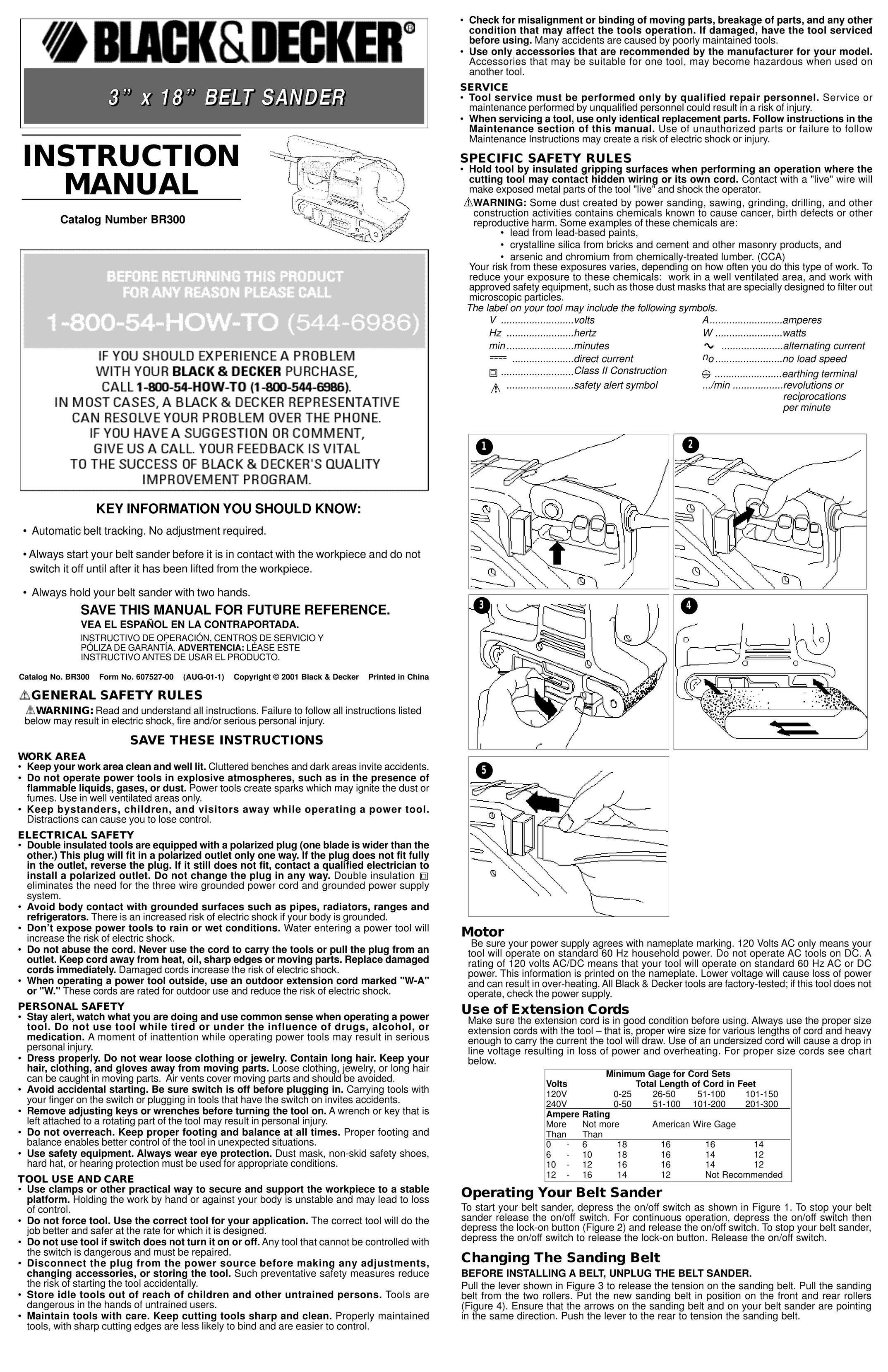 Black & Decker 607527-00 Sander User Manual