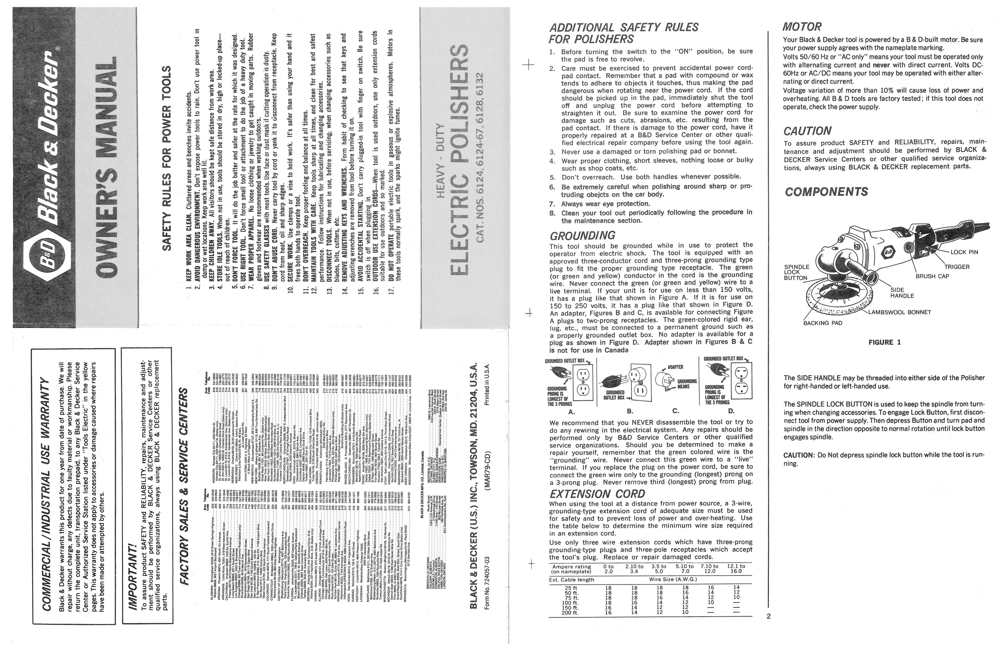 Black & Decker 6127-67 Sander User Manual
