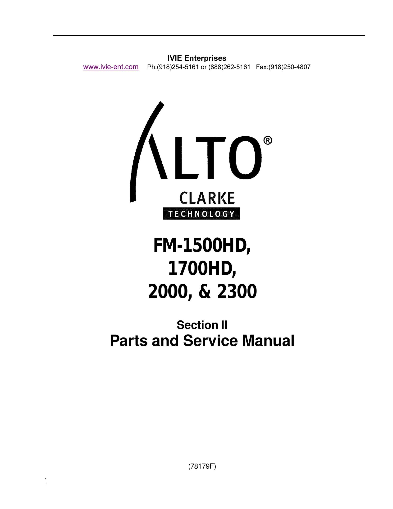 Clarke 1700HD Sander User Manual