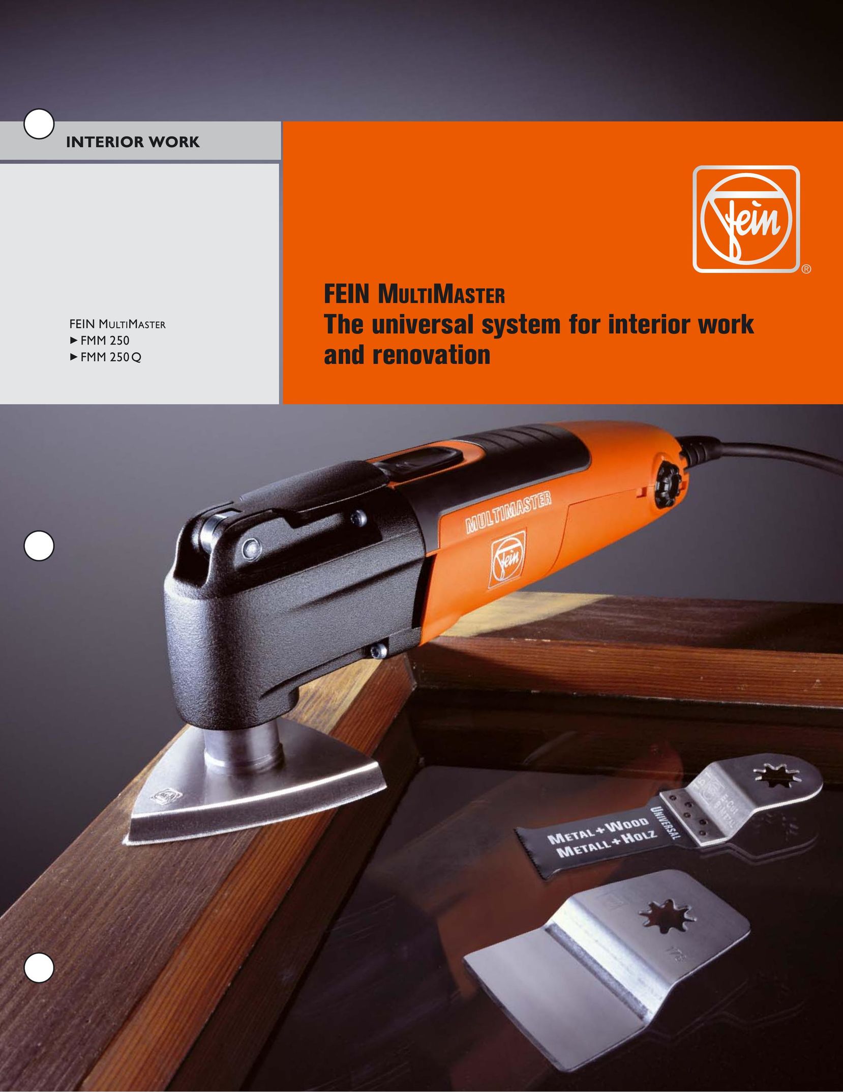 FEIN Power Tools FMM 250Q Sander User Manual