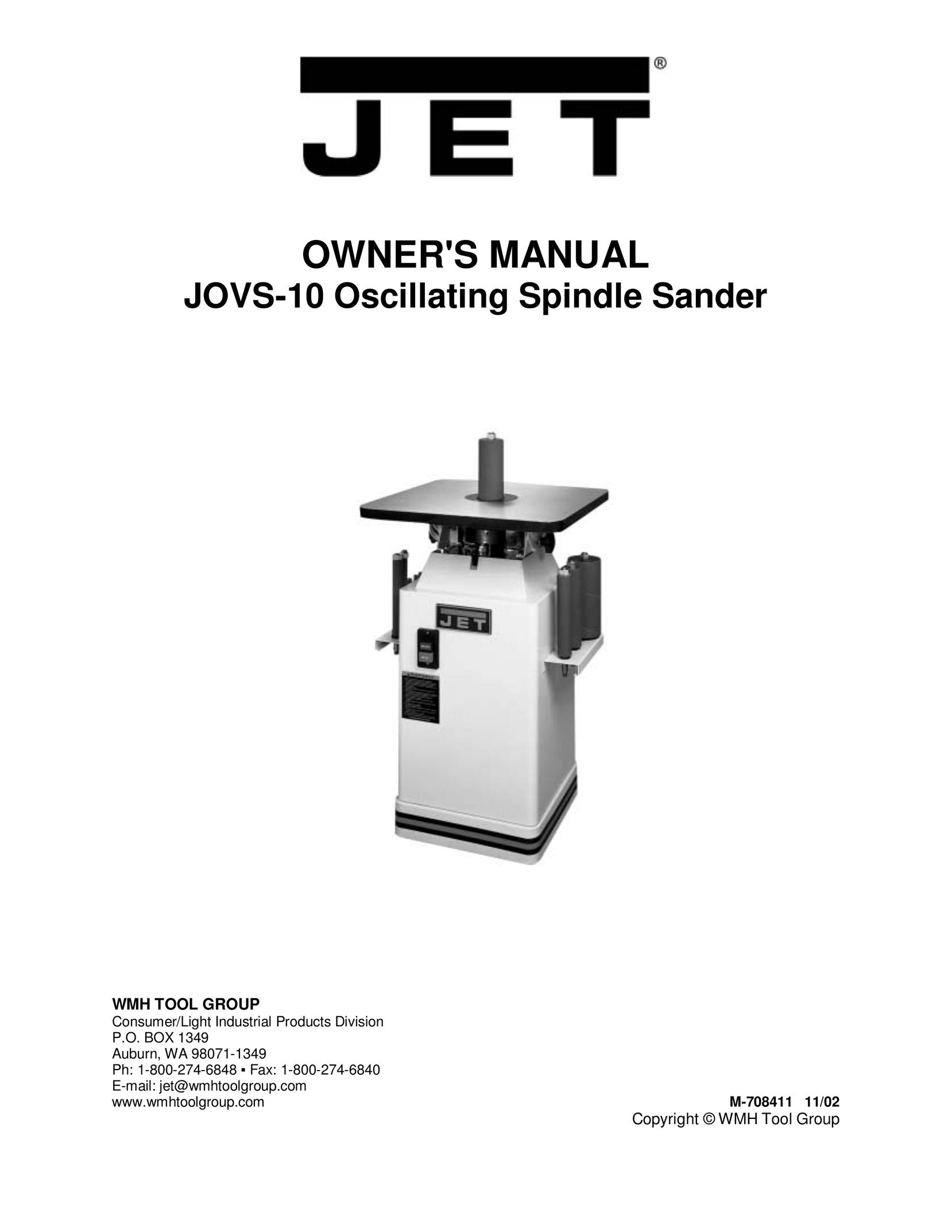 Jet Tools JOVS-10 Sander User Manual