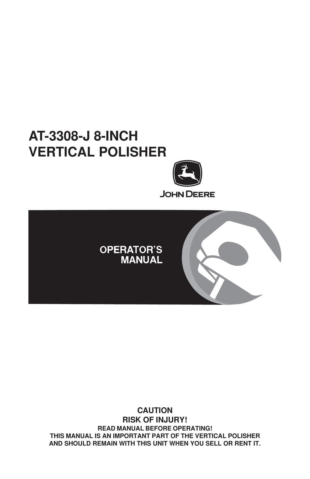 John Deere AT-3308-J Sander User Manual