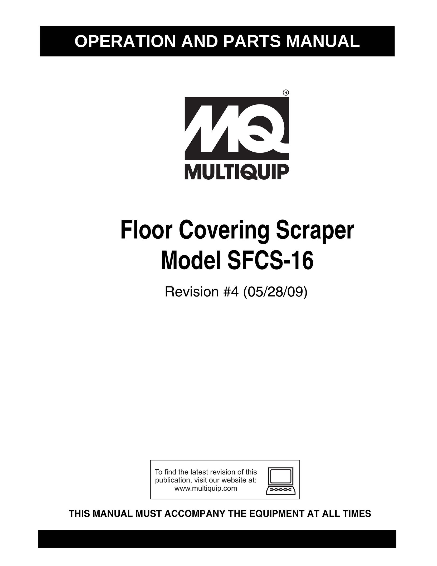 Multiquip SFCS-16 Sander User Manual