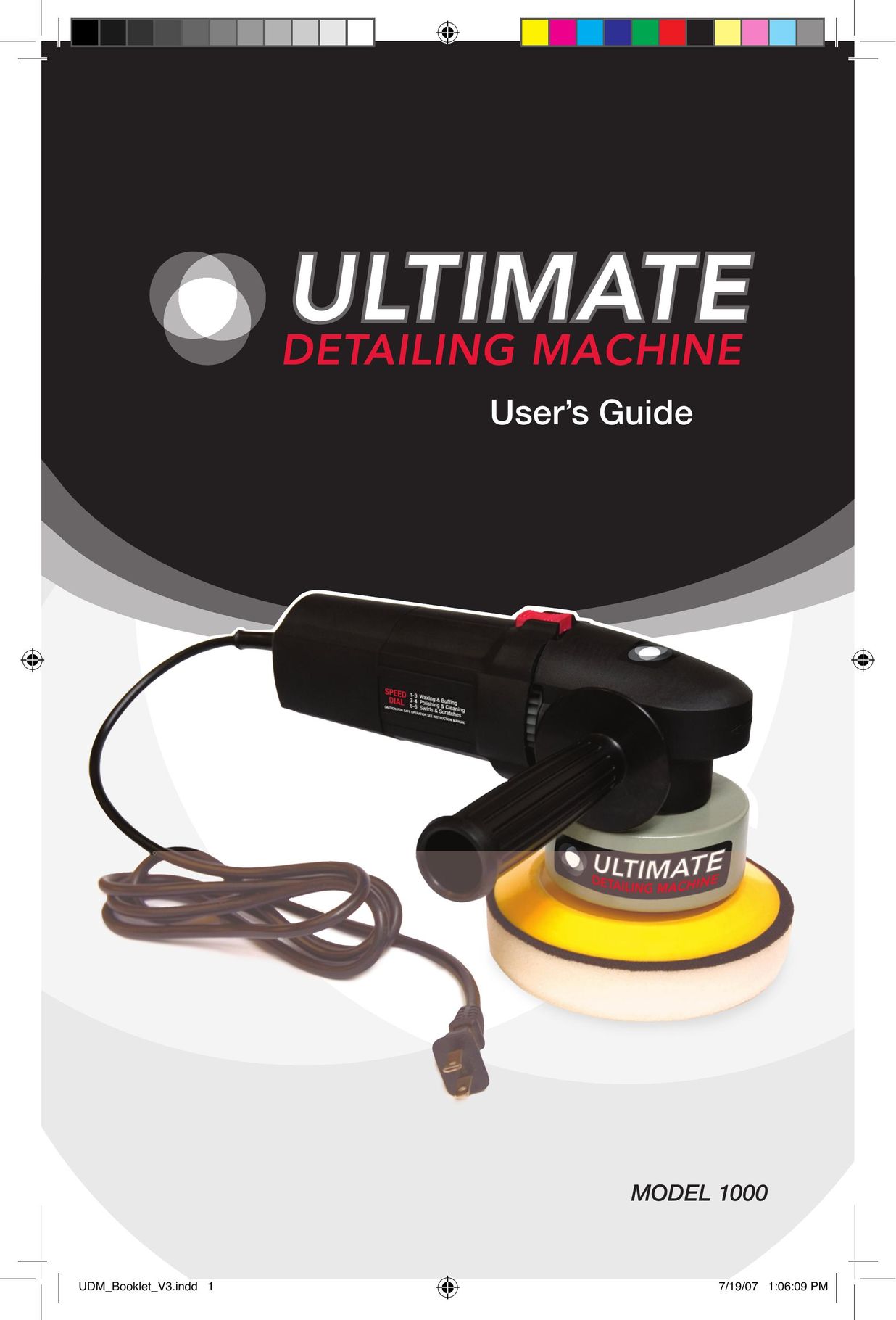 Ultimate Products 1000 Sander User Manual