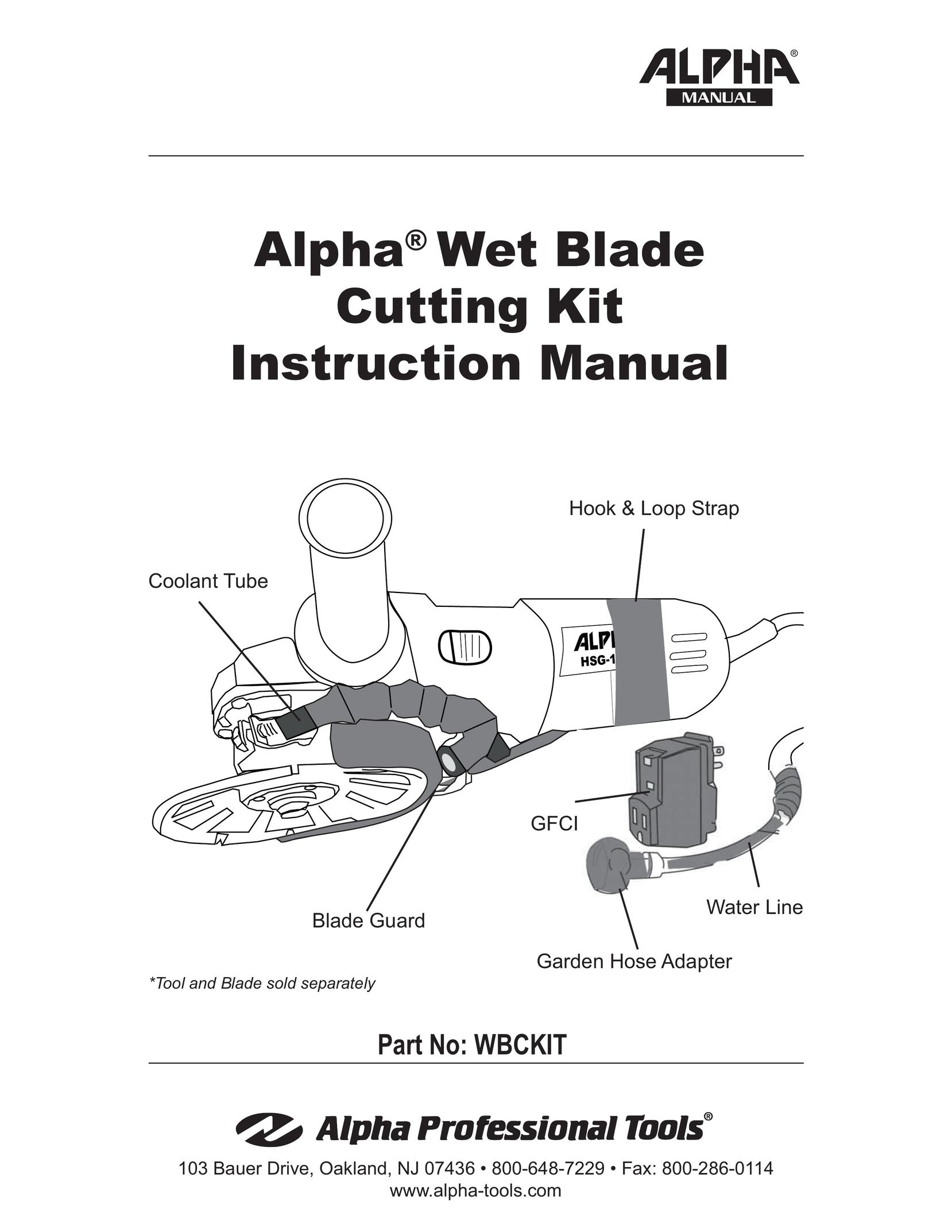 Alpha Tool.Com.HK Limited WBCKIT Saw User Manual