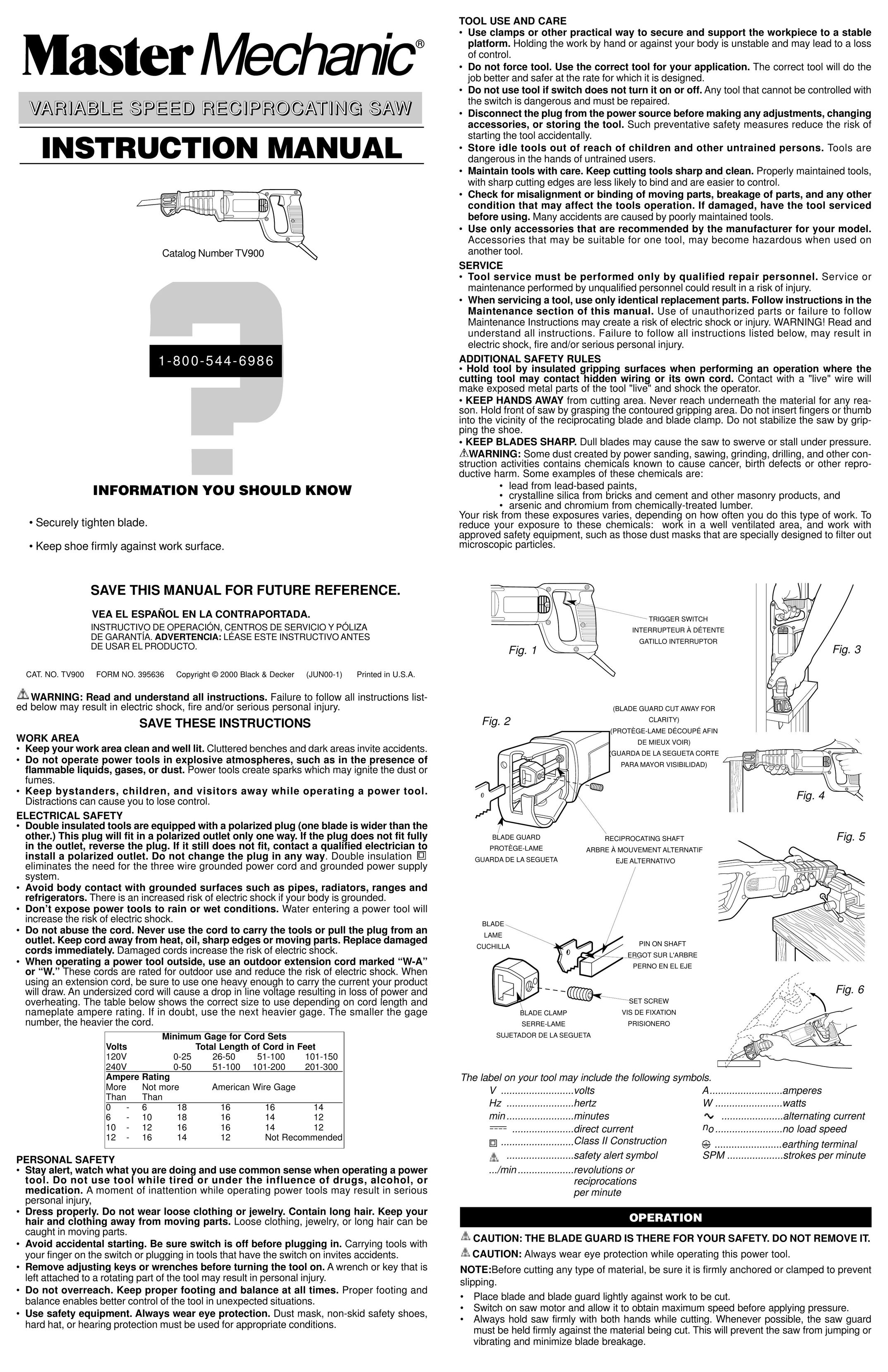 Black & Decker 395636 Saw User Manual