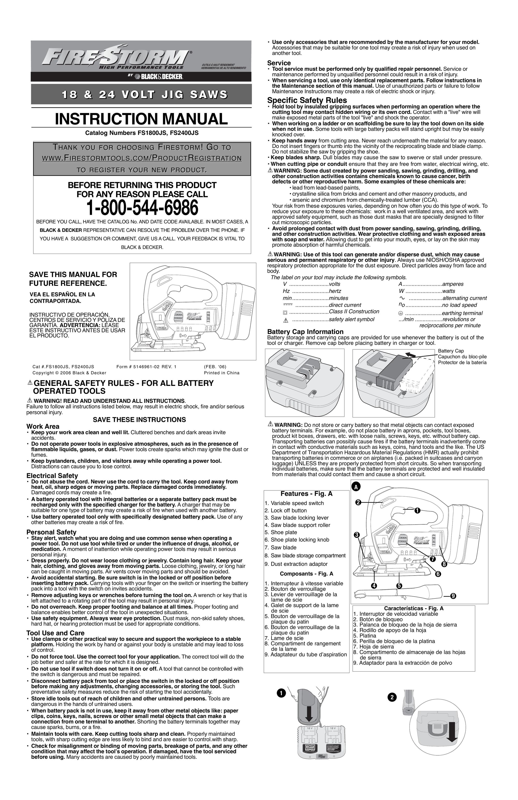 Black & Decker 5146961-02 Saw User Manual