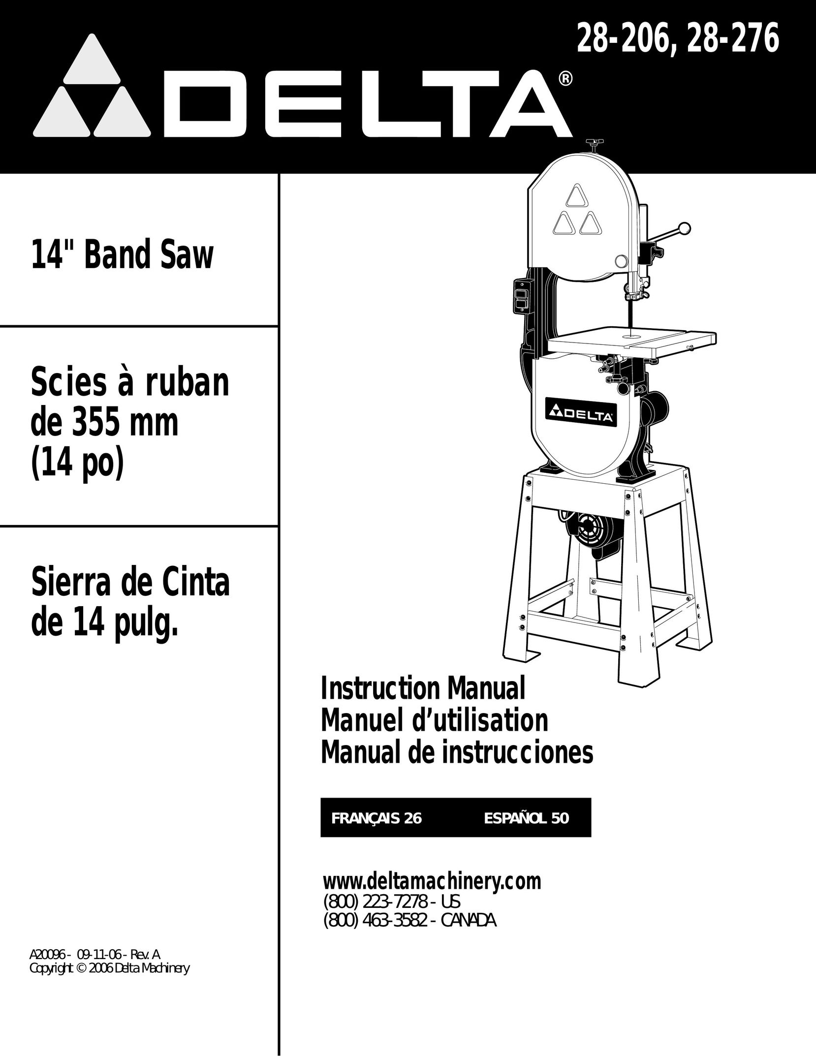 Delta 28-206 Saw User Manual