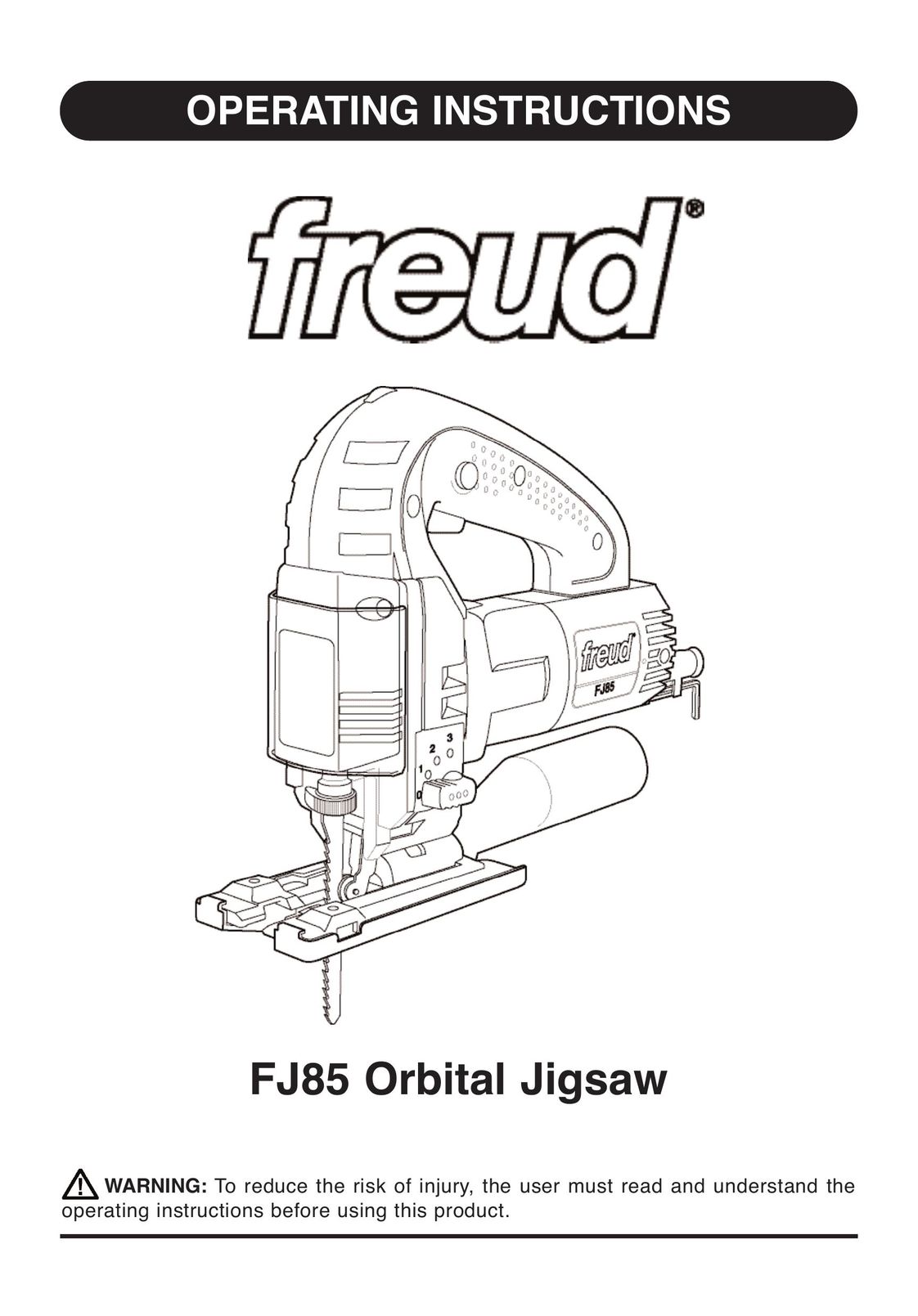 Freud Tools FJ85 Saw User Manual
