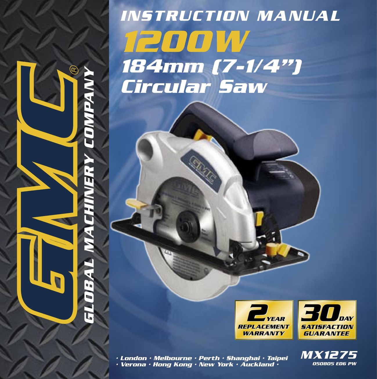 Global Machinery Company MX1275 Saw User Manual