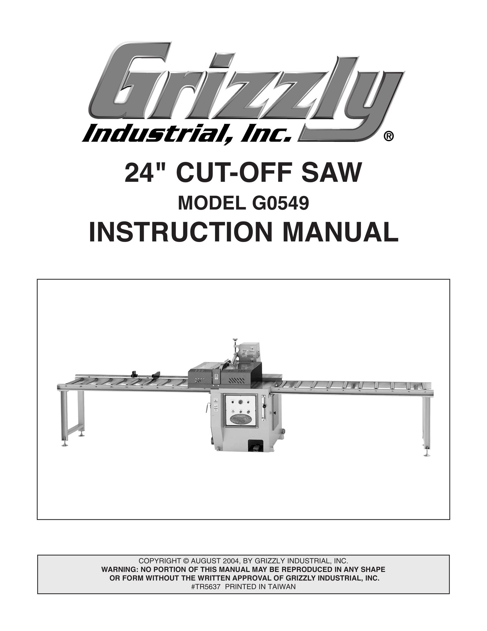 Grizzly G0549 Saw User Manual