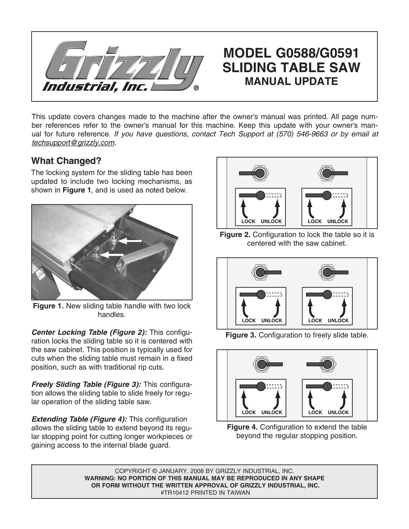 Grizzly G0588 Saw User Manual