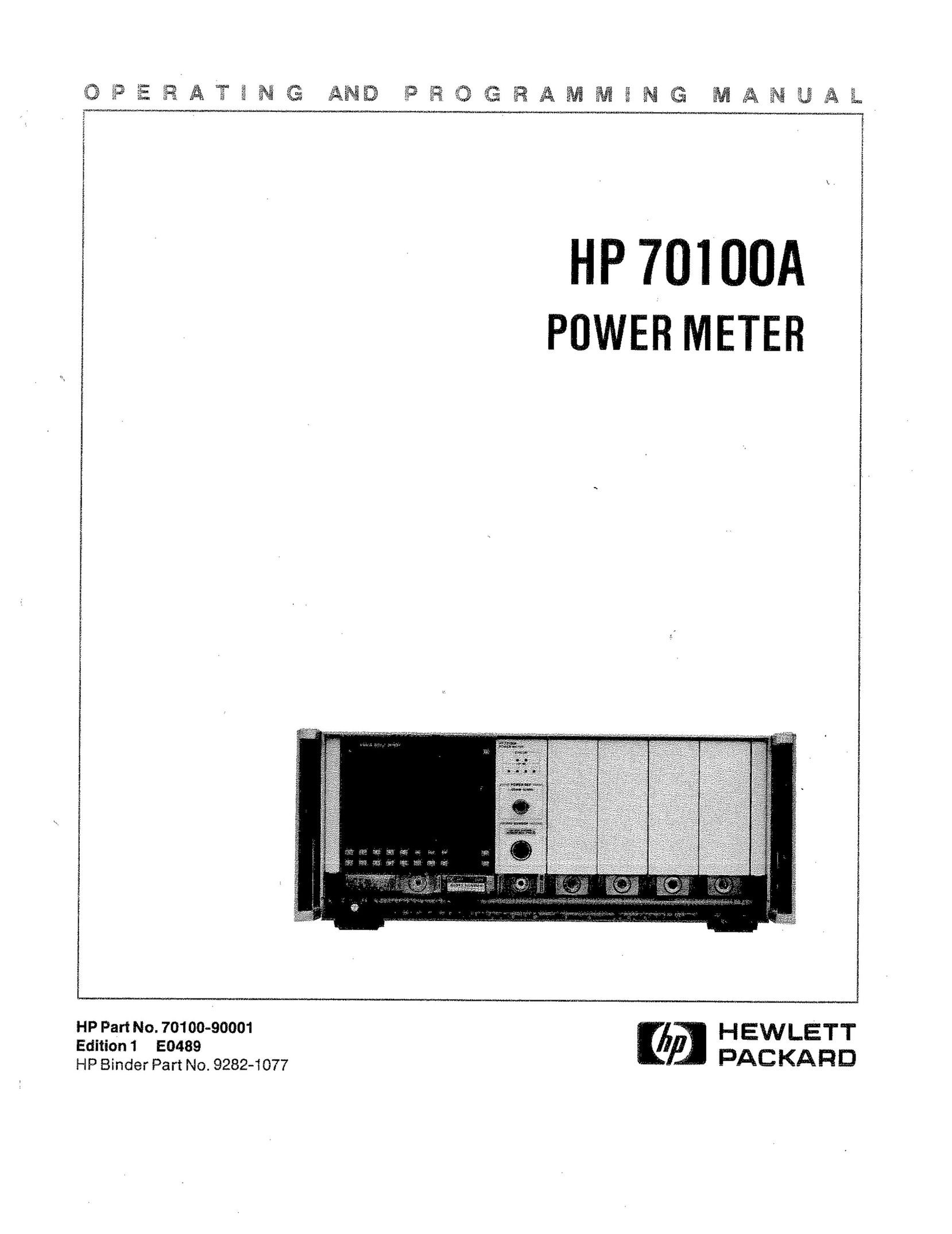 HP (Hewlett-Packard) HP70100A Saw User Manual