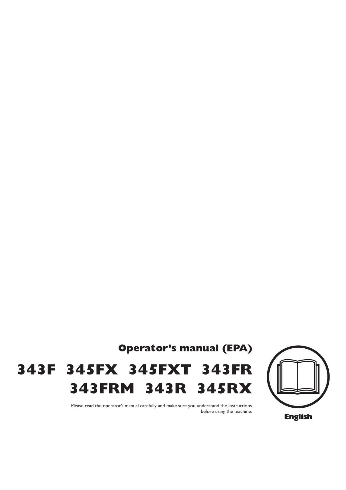 Husqvarna 343FRM Saw User Manual