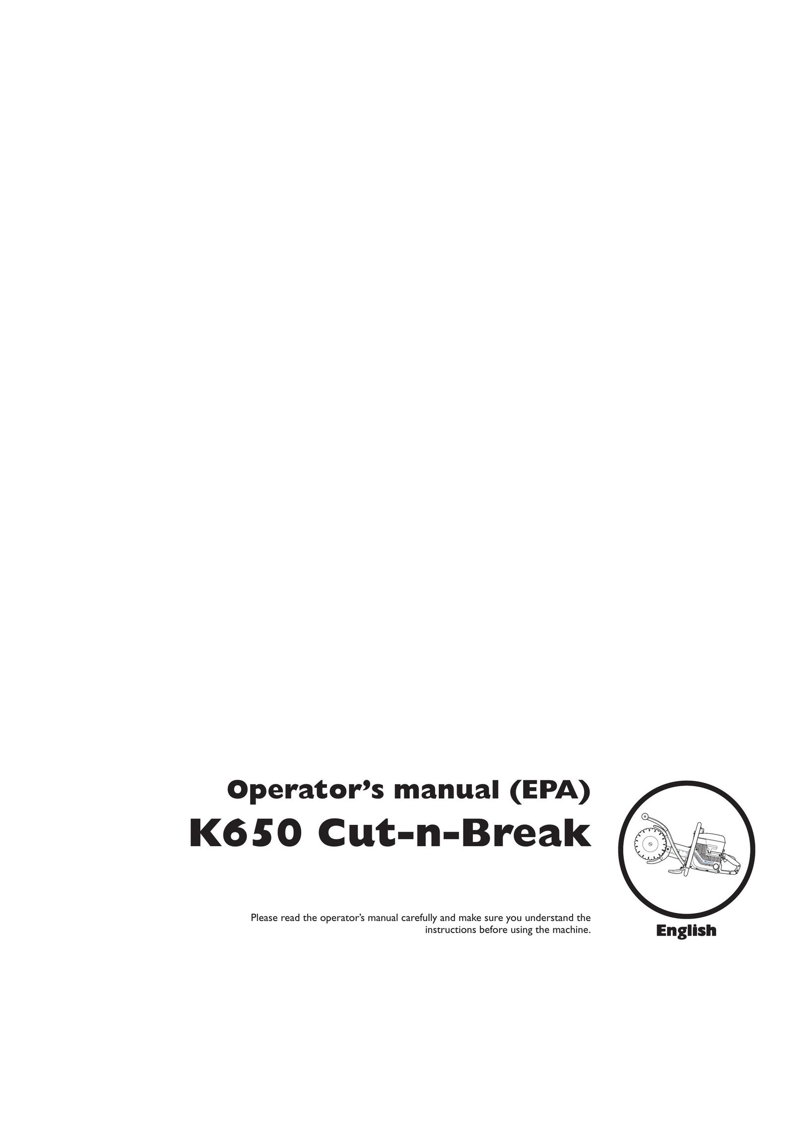 Husqvarna K650 Saw User Manual