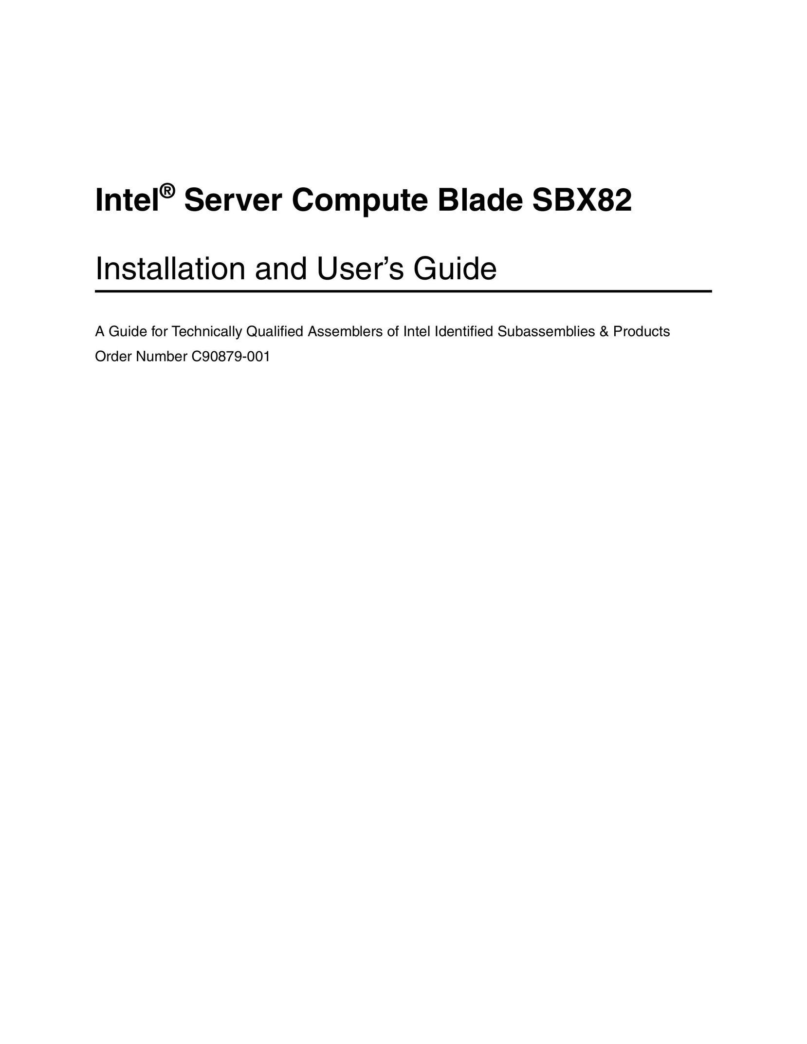 Intel SBX82 Saw User Manual