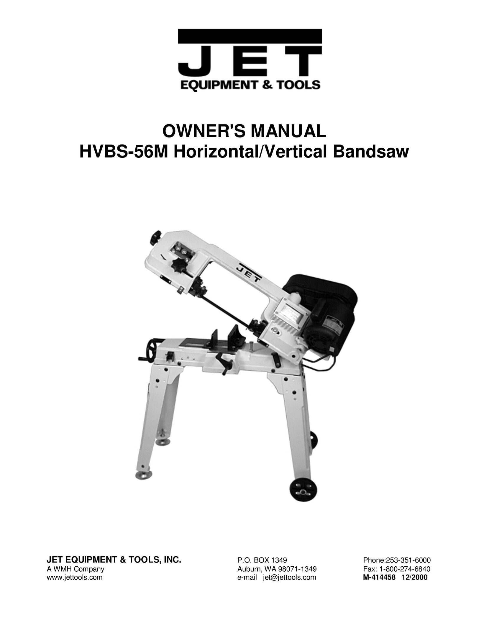 Jet Tools HVBS-56M Saw User Manual