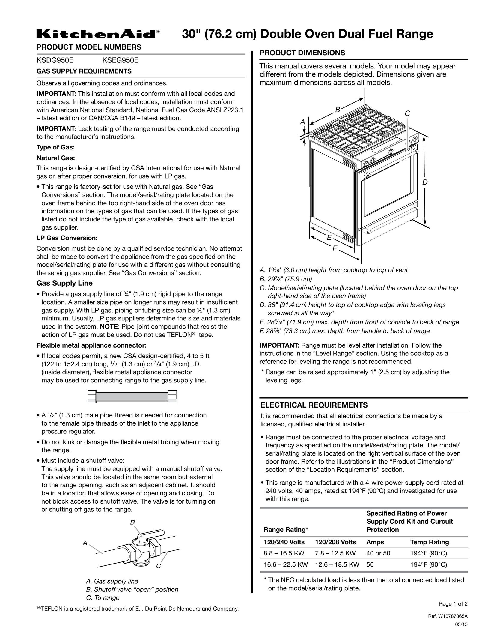 KitchenAid KSEG950E Saw User Manual