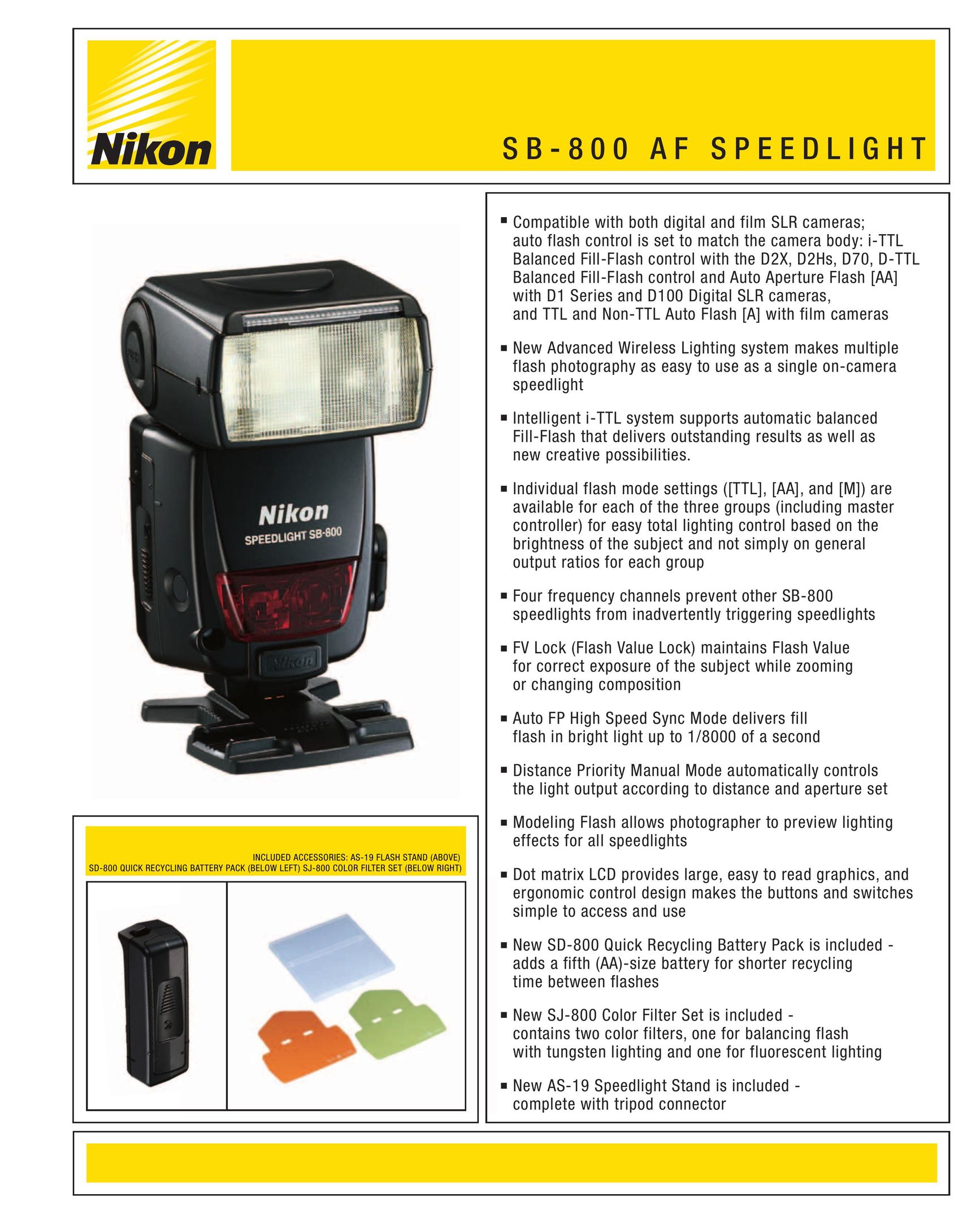 Nikon SB-800 AF Saw User Manual