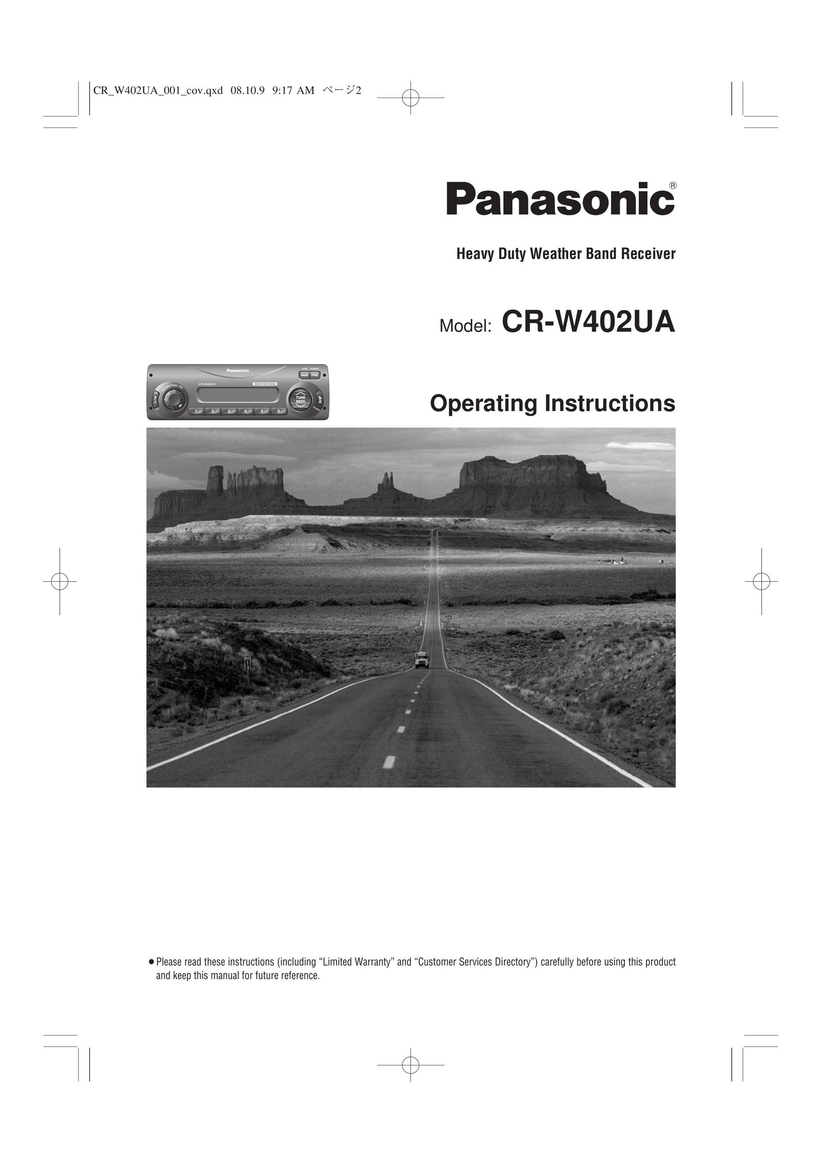 Panasonic CR-W402UA Saw User Manual