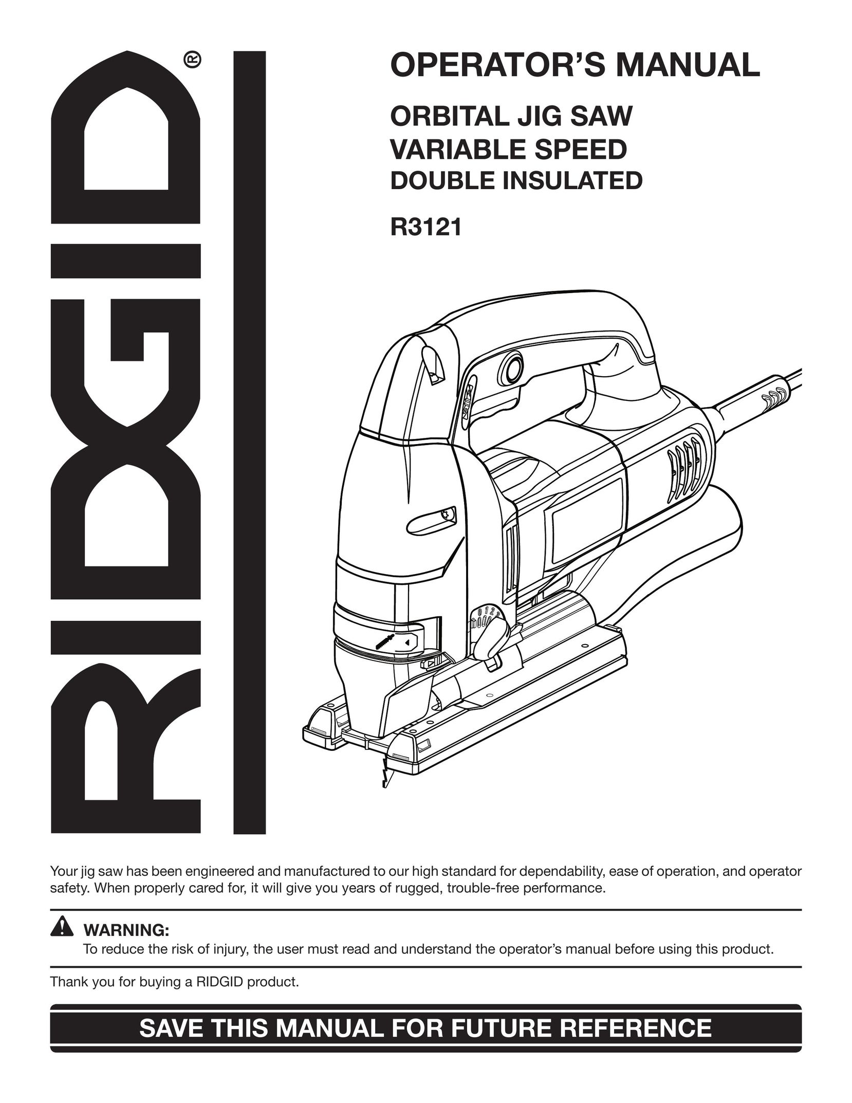 RIDGID R3121 Saw User Manual