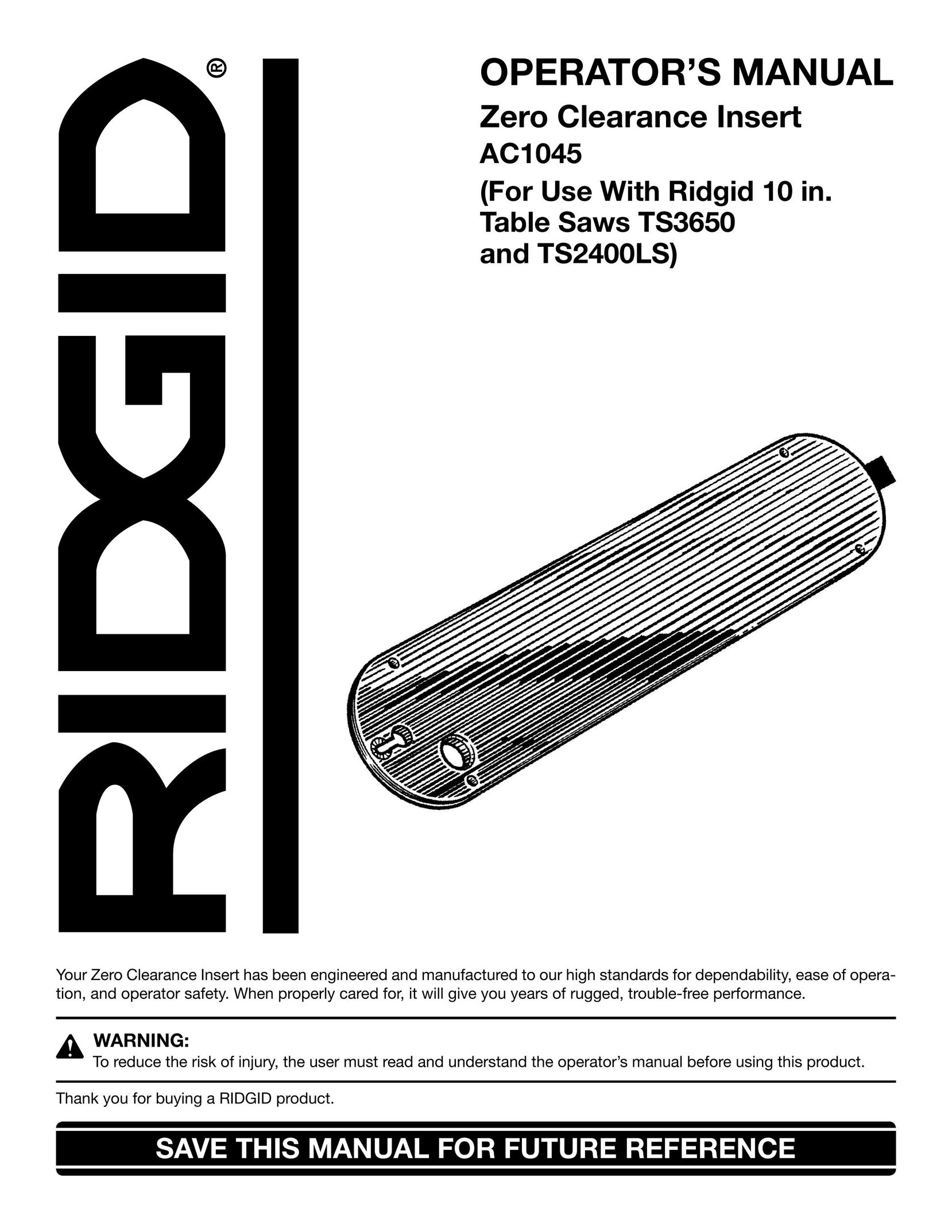 RIDGID TS2400LS Saw User Manual