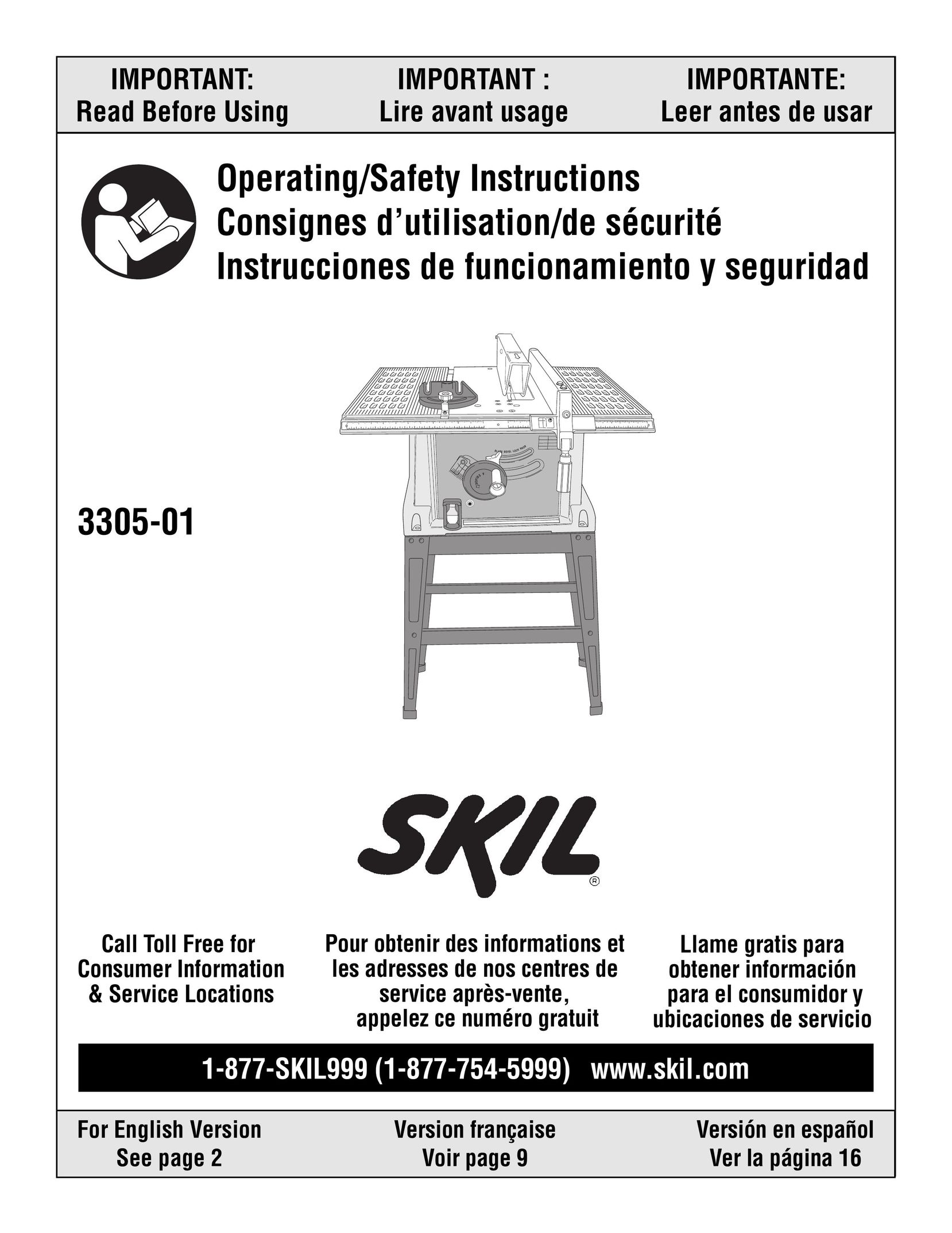 Skil 3305-01 Saw User Manual