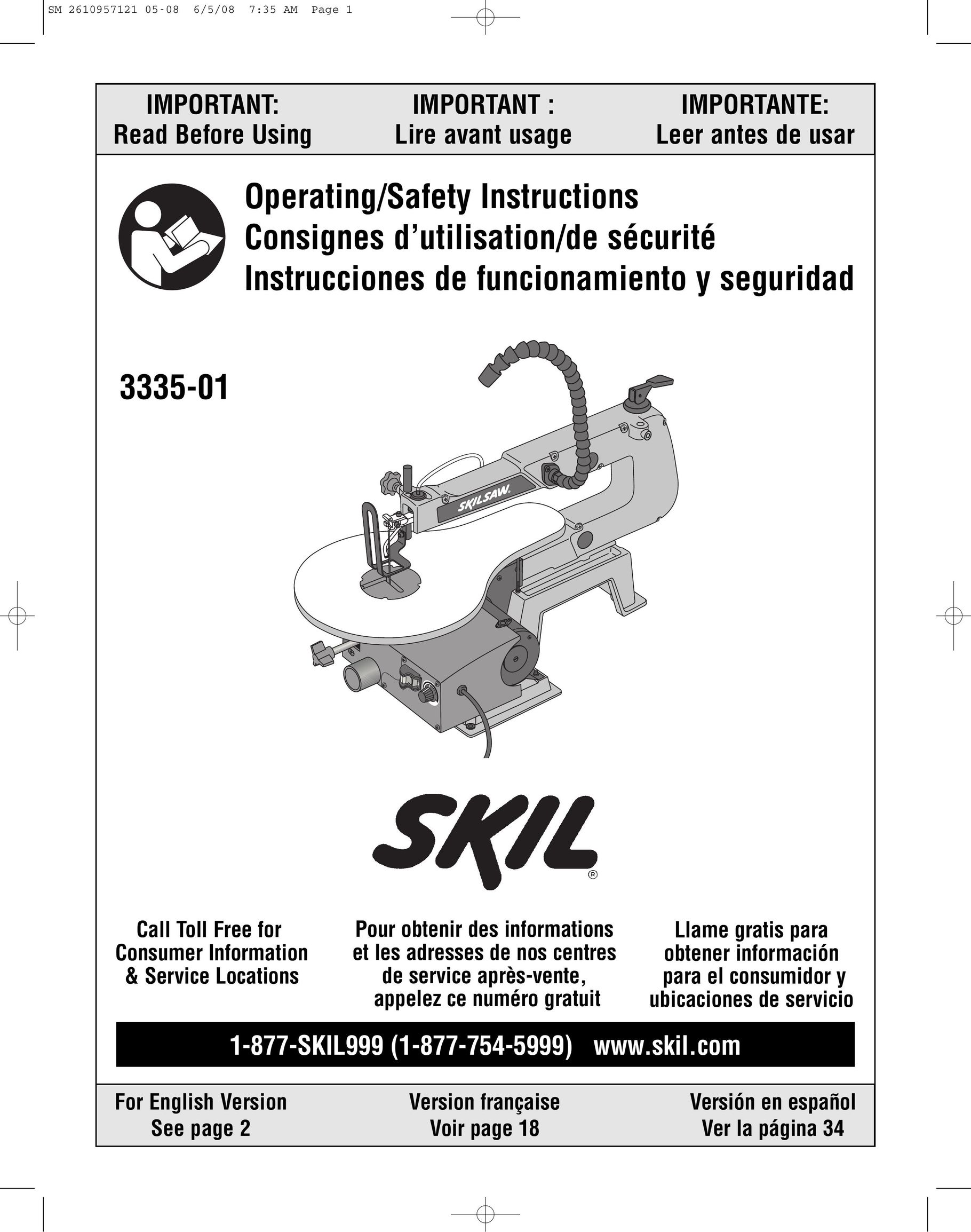 Skil 3335-01 Saw User Manual