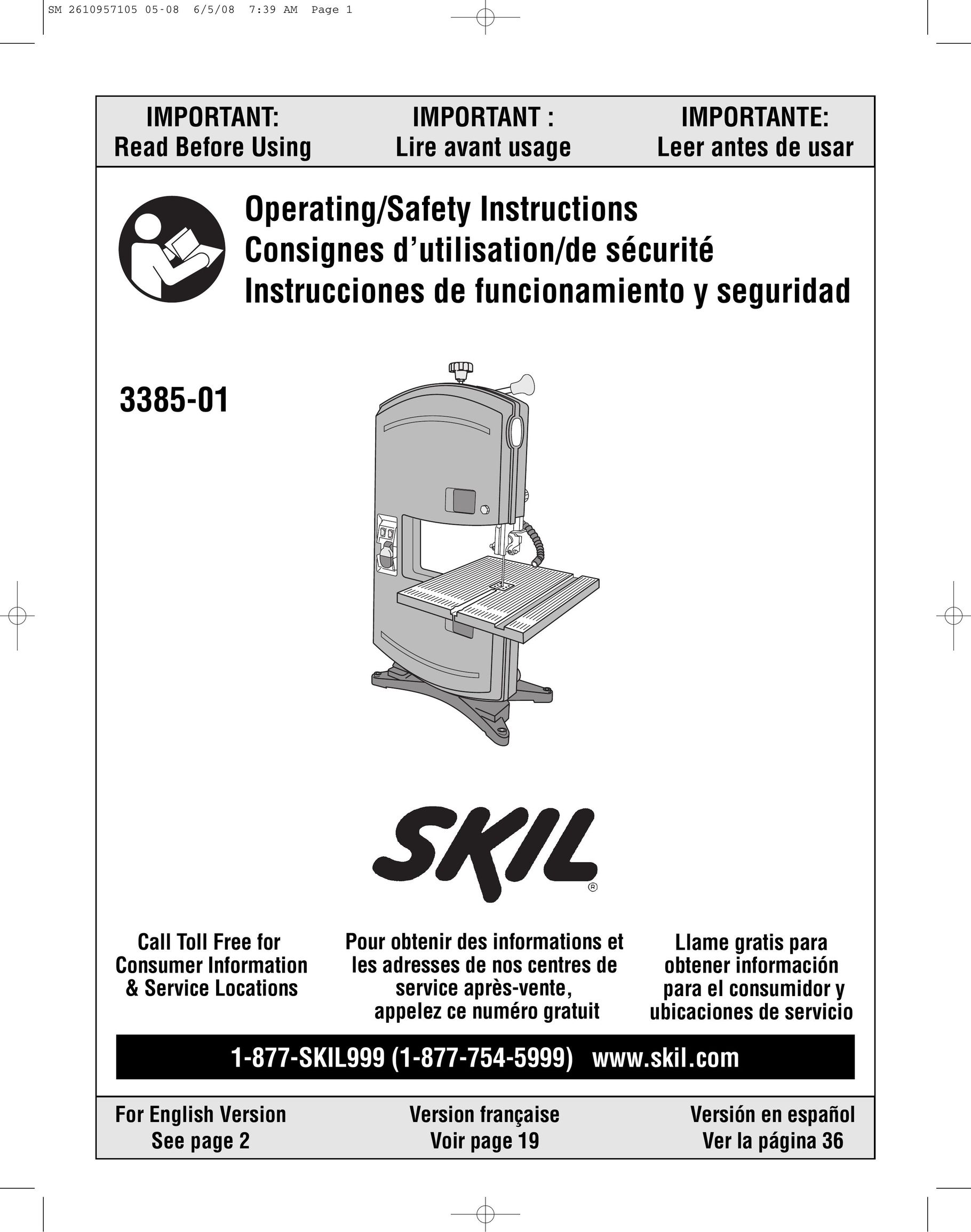 Skil 3385-01 Saw User Manual
