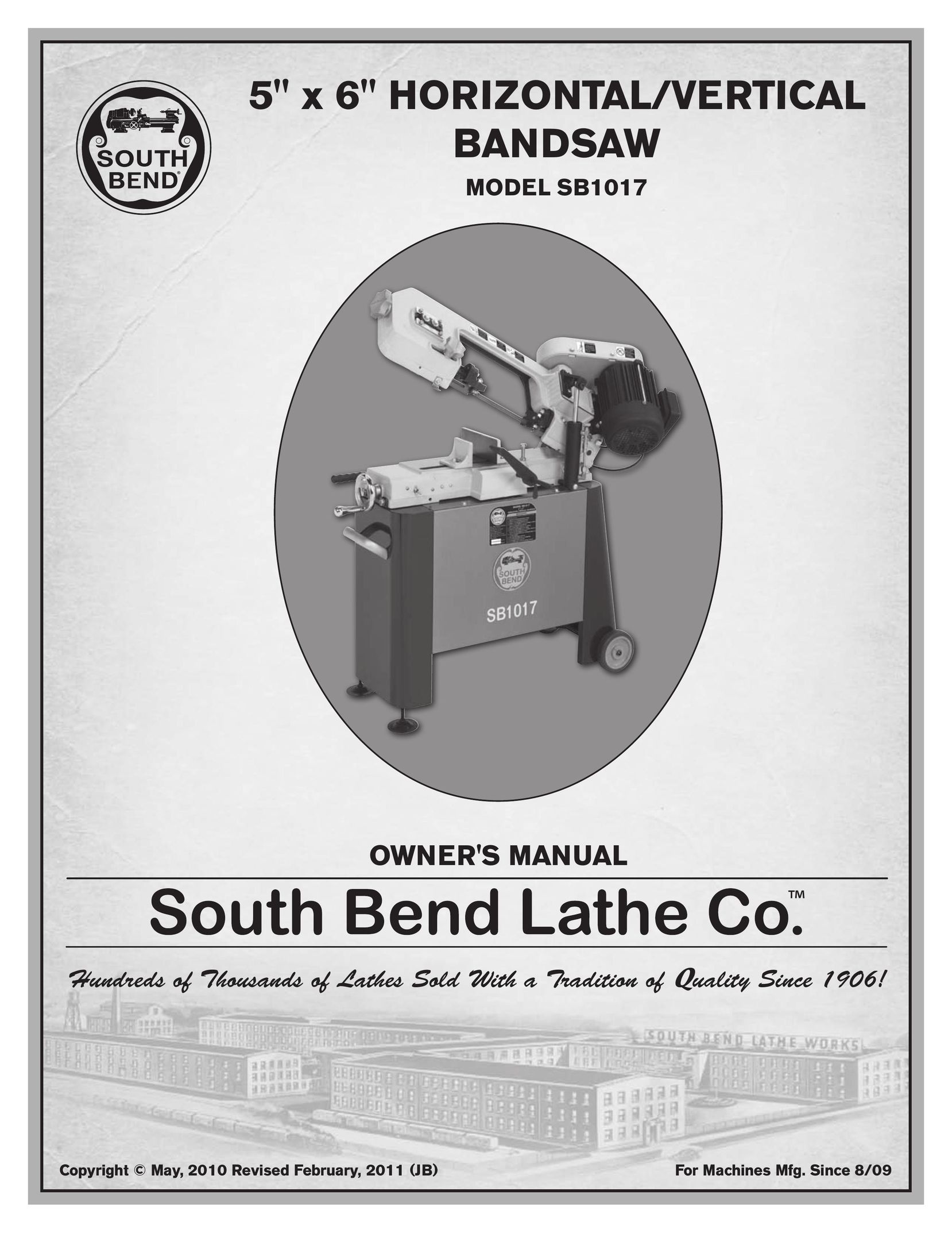 Southbend SB1017 Saw User Manual