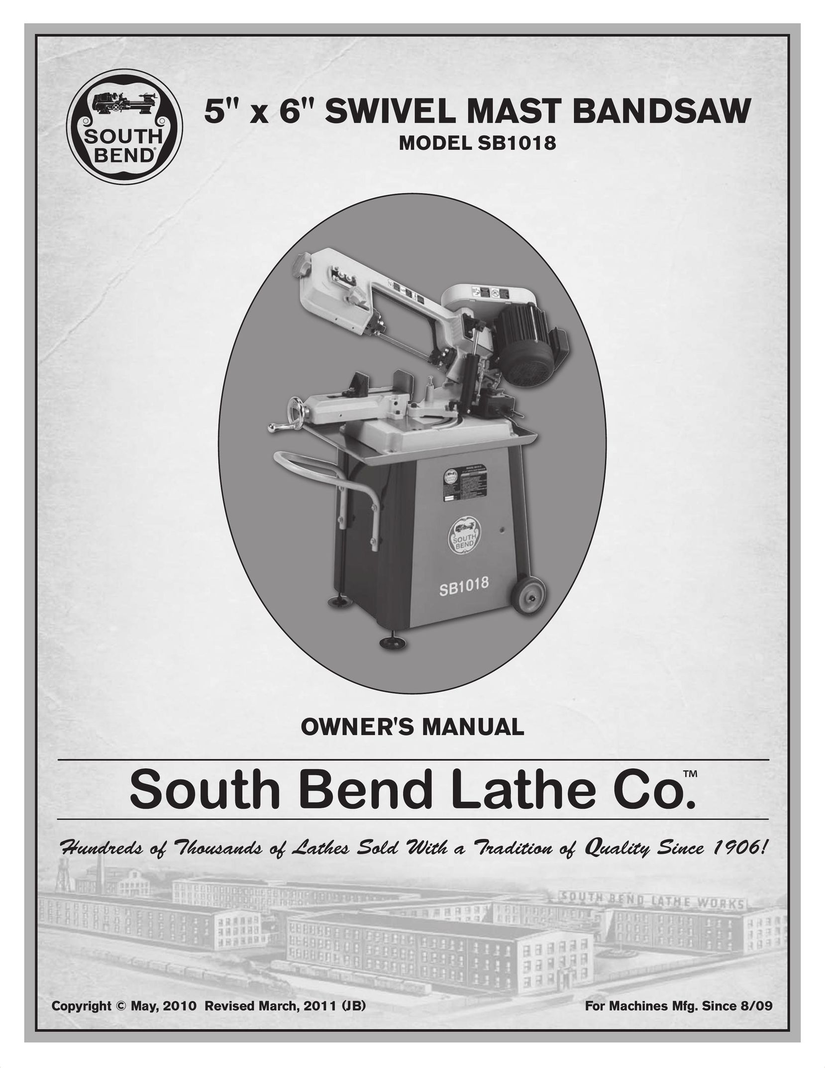 Southbend sb1018 Saw User Manual