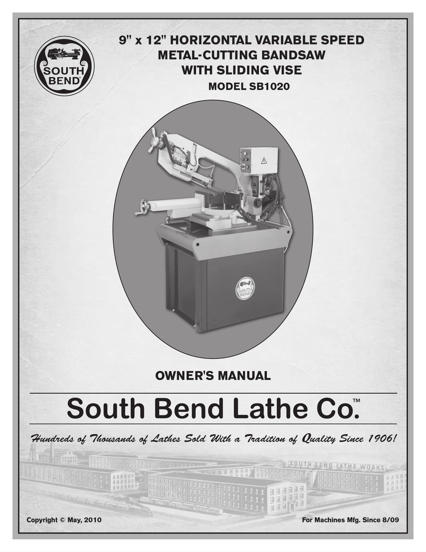Southbend SB1020 Saw User Manual
