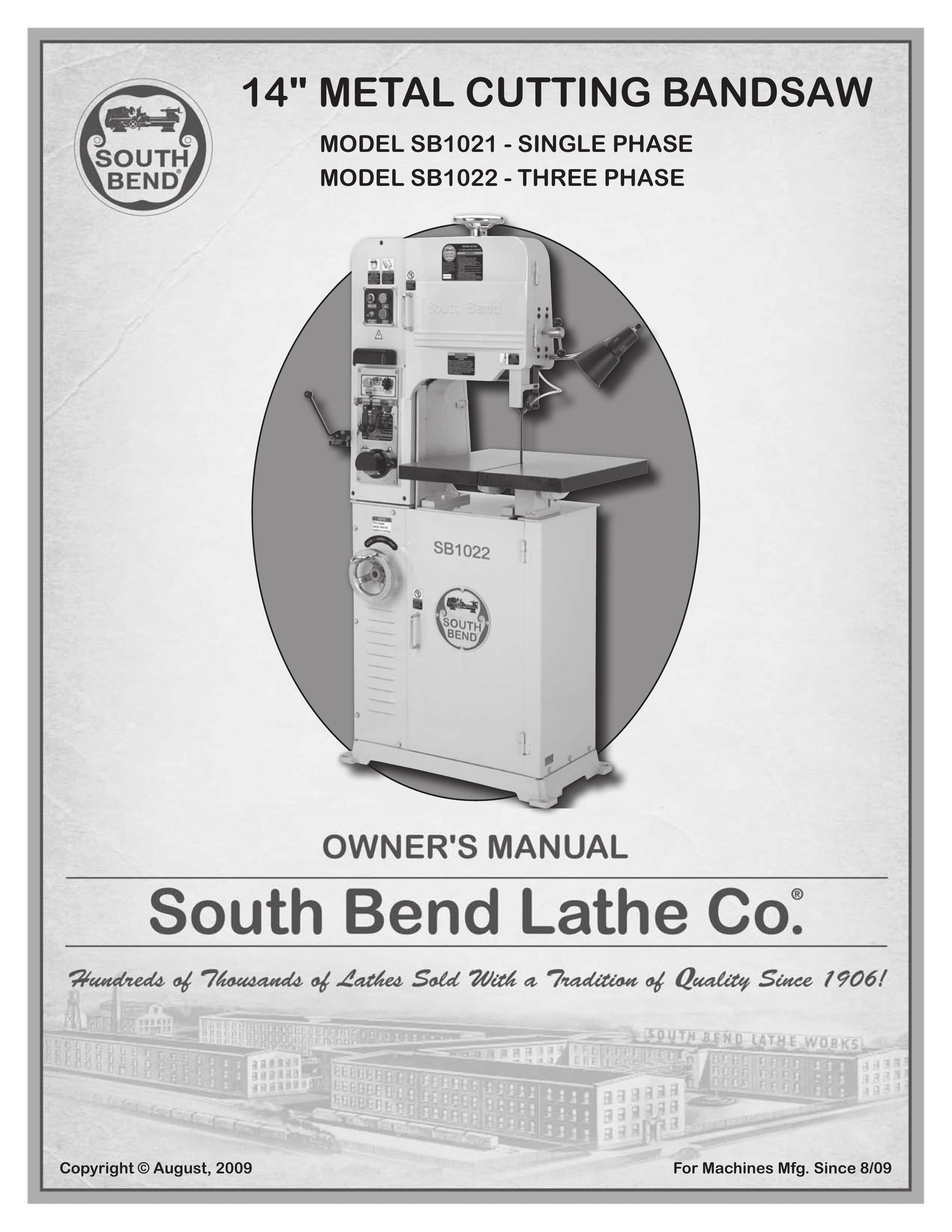 Southbend SB1022 Saw User Manual