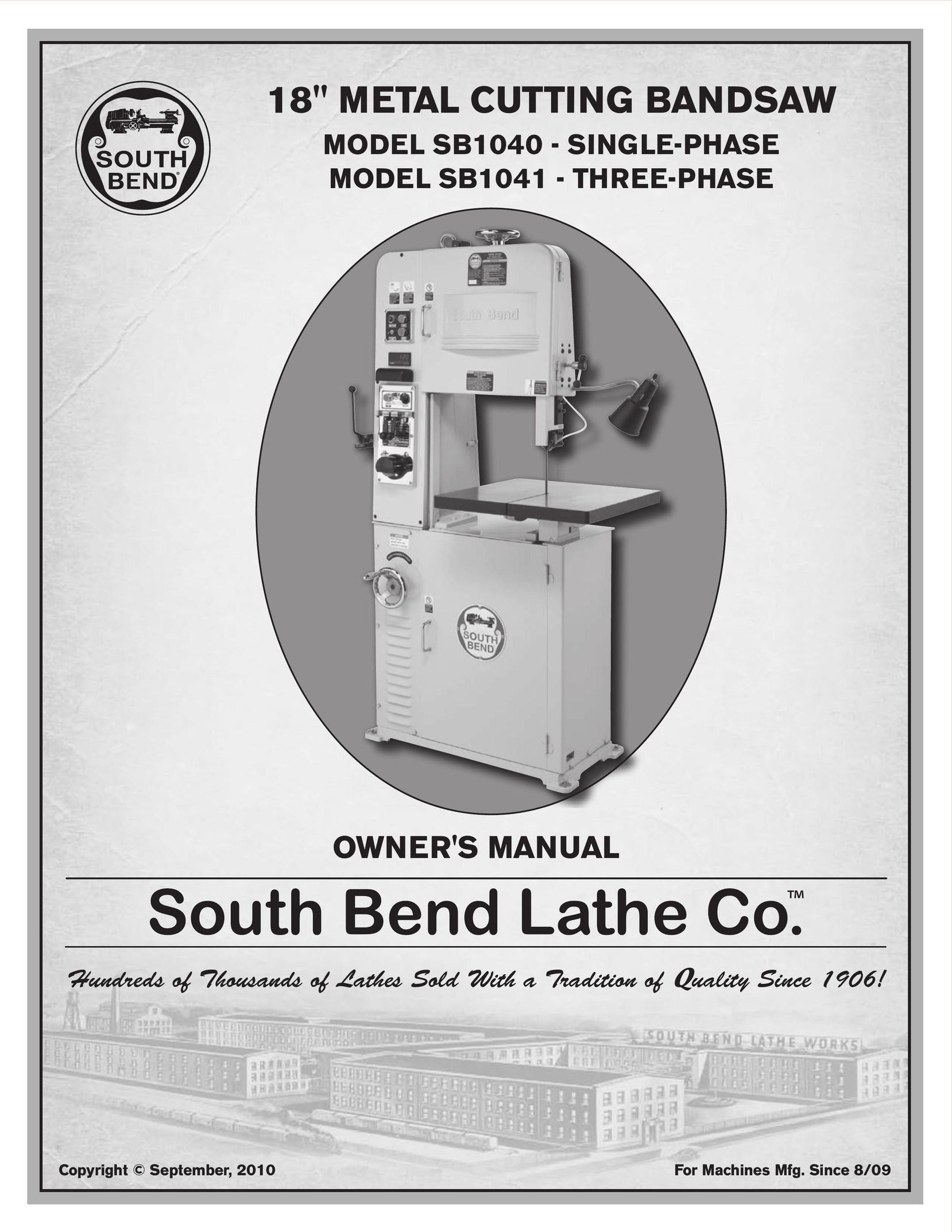 Southbend SB1041 Saw User Manual