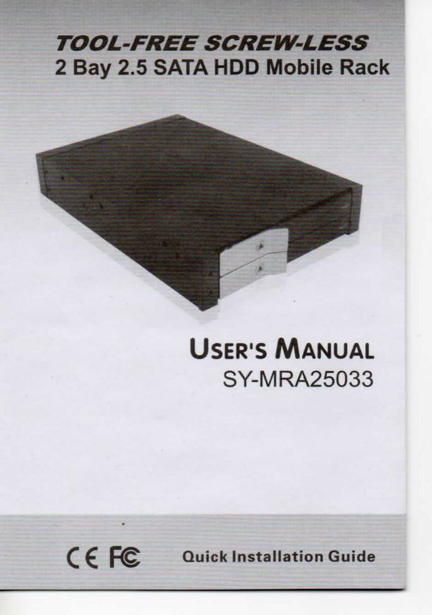 Syba Tech SY-MRA25033 Saw User Manual
