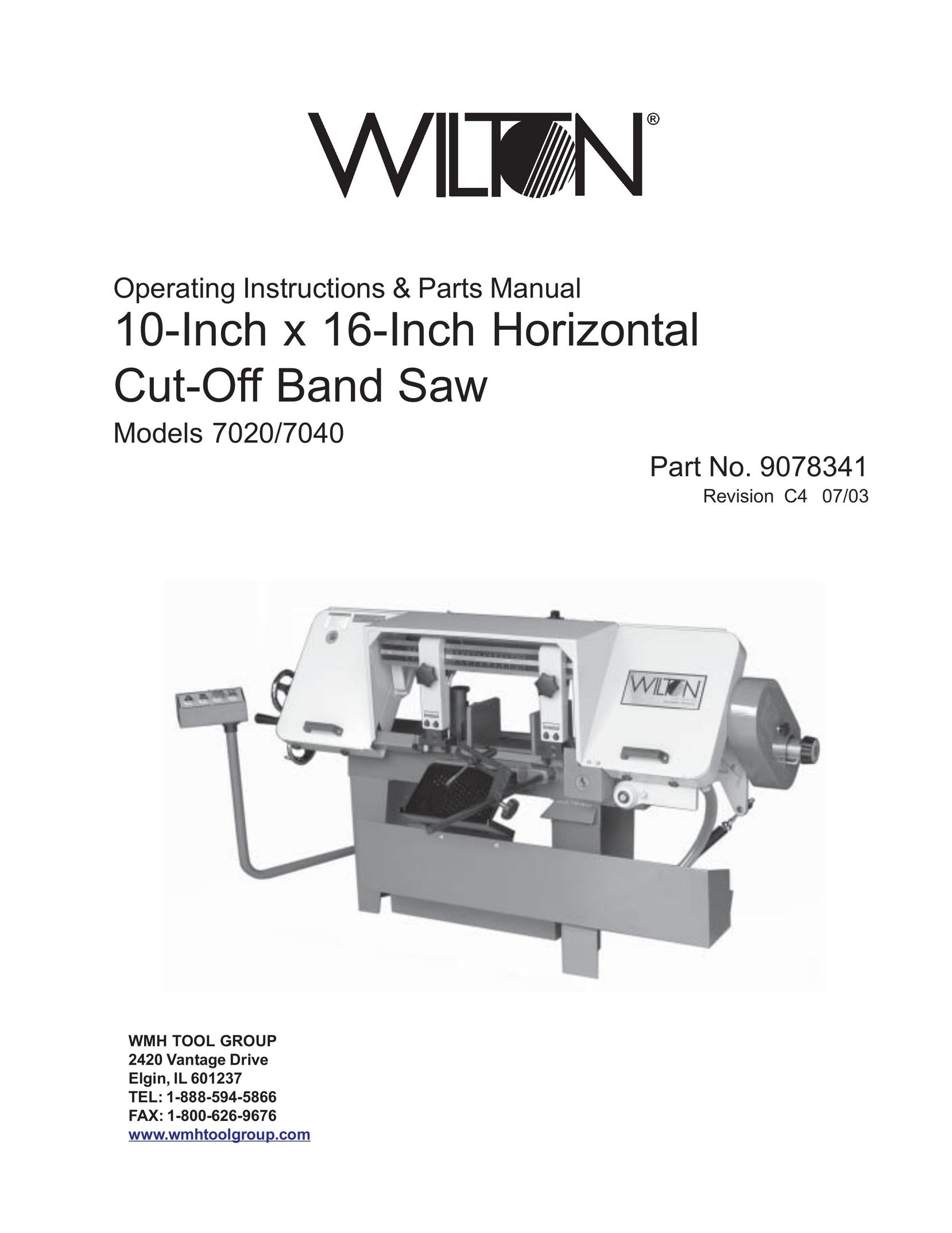 Wilton 7020/7040 Saw User Manual