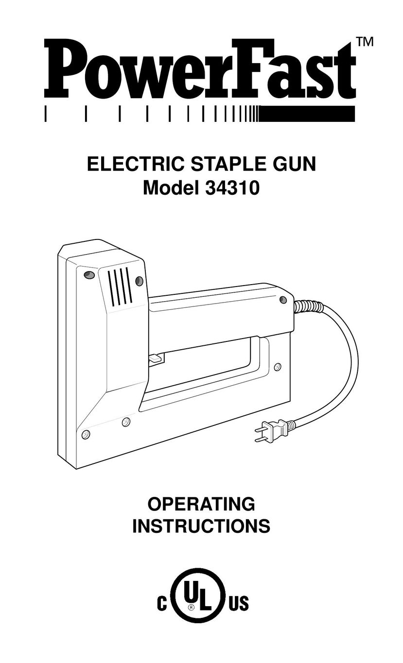 Desa 34310 Staple Gun User Manual